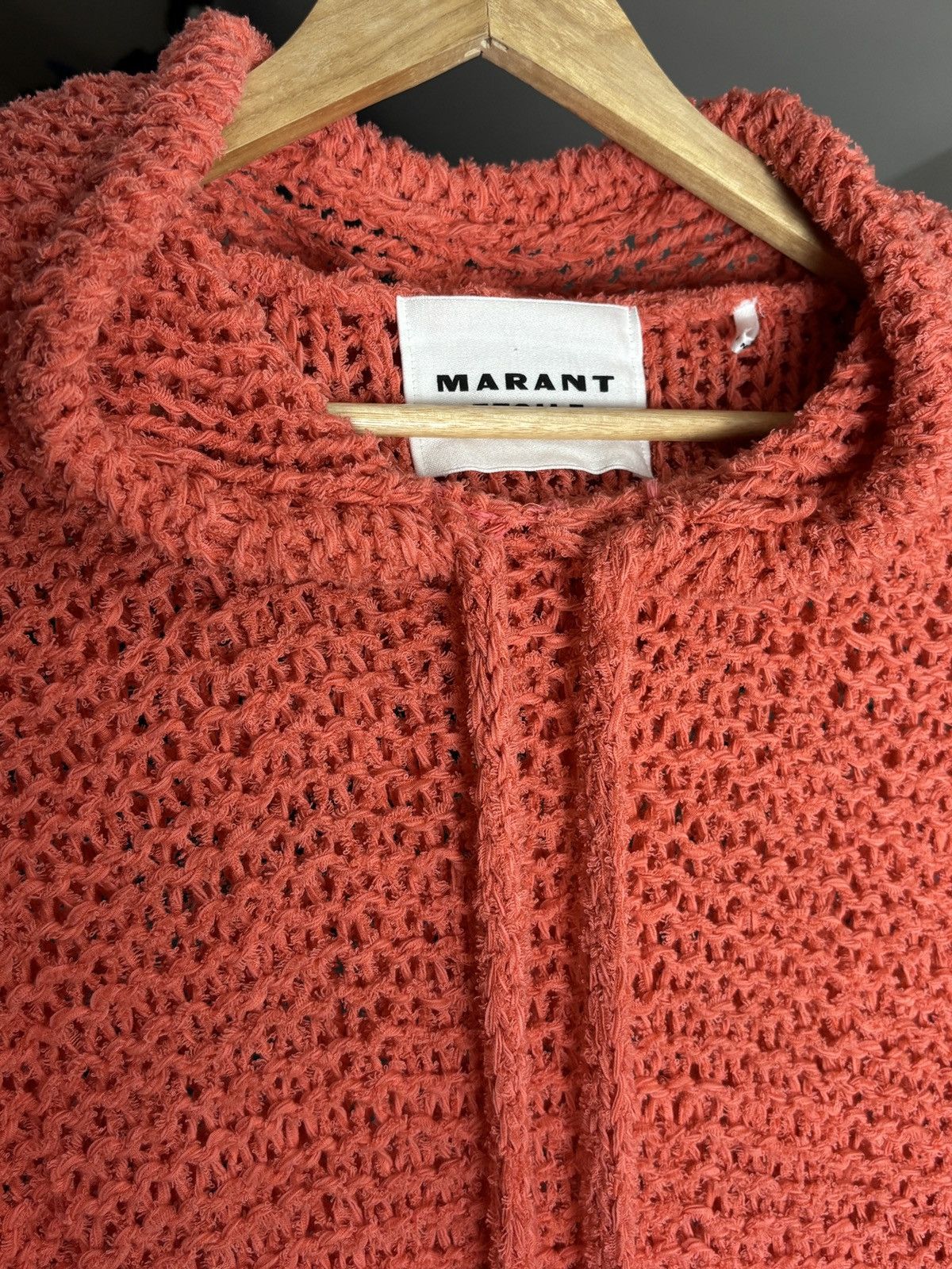 Isabel Marant Etoile Isabel Marant Etoile Mesh Knit Unique Hoodie Sweater Size L / US 10 / IT 46 - 4 Thumbnail
