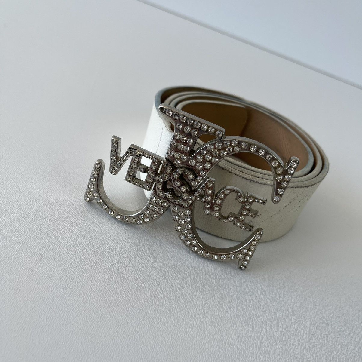 Versace Jeans Couture Versace Jeans Couture 100% WX Belt White NV5FP8 80714 Size 32 - 5 Thumbnail