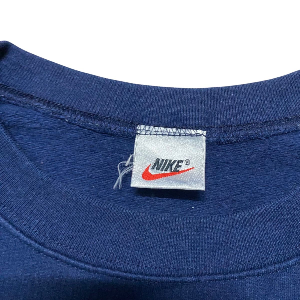 Vintage Vintage 90s Nike Sweatshirt Boxy Navy Blue Size US L / EU 52-54 / 3 - 6 Thumbnail
