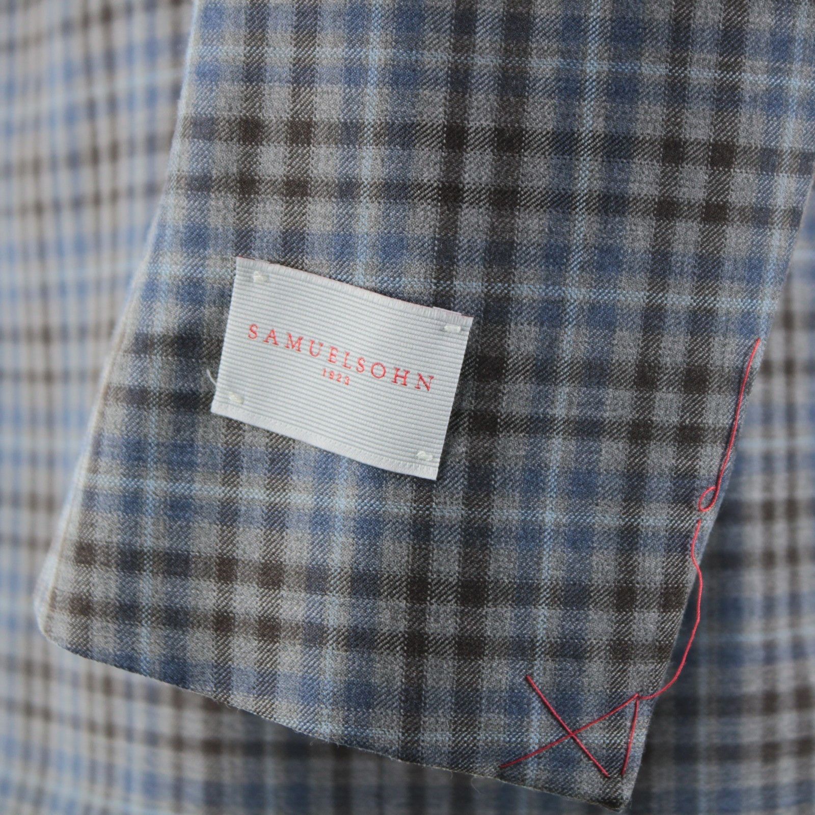 Samuelsohn Samuelsohn Sport Coat Size 46 Long US in Gray Size 46R - 3 Thumbnail