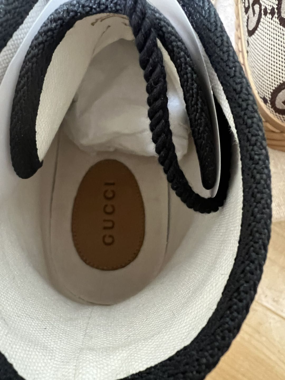 Gucci Gucci Maxi GG High Top Beige Ebony Size US 13 / EU 46 - 5 Thumbnail