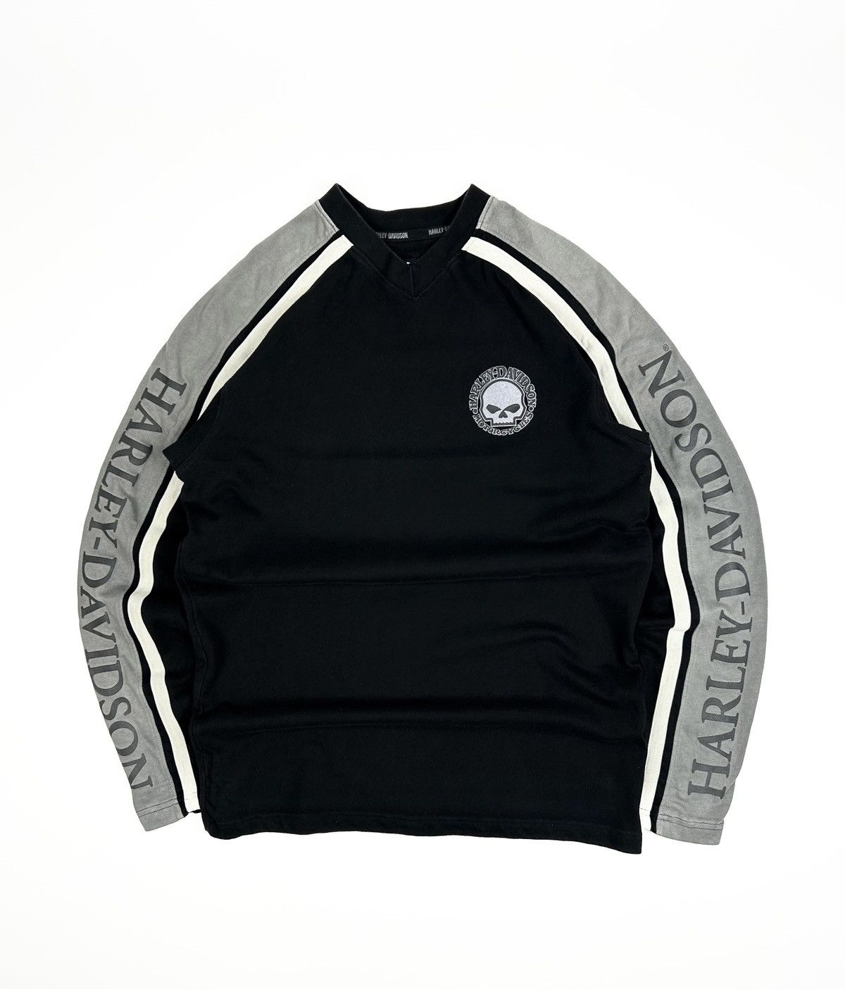 Harley Davidson Vintage 90s Harley Davidson Sweatshirt Rare Logo Skull Y2k Size US M / EU 48-50 / 2 - 2 Thumbnail