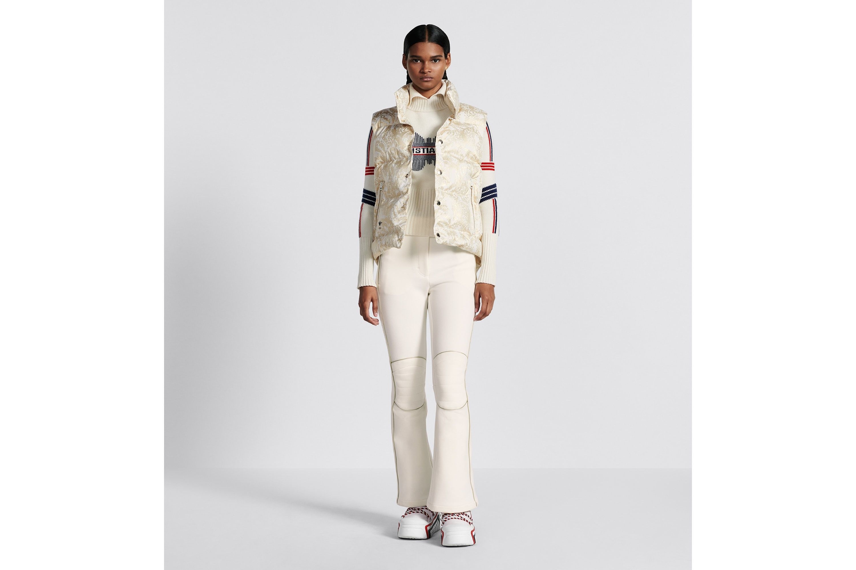 Dior o1y0825 Snow Wear Pant in Ivory Size 26" / US 2 / IT 38 - 2 Thumbnail