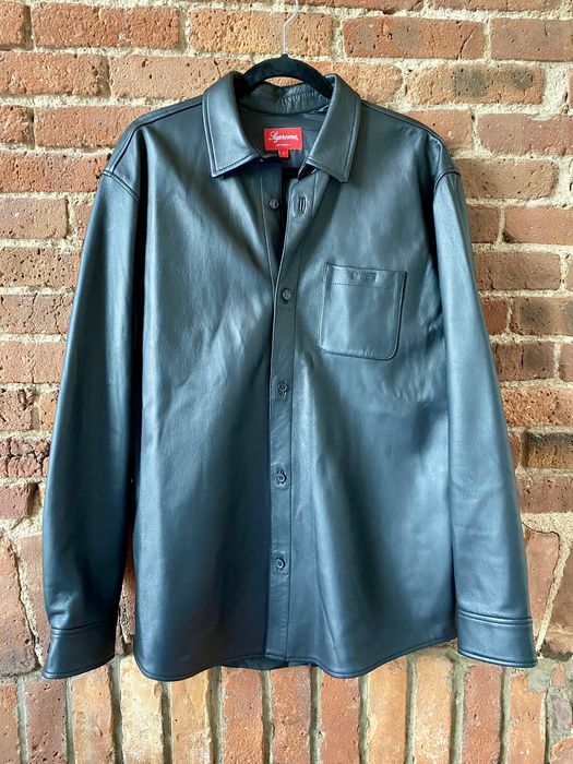 Supreme Supreme Leather Shirt FW21 | Grailed