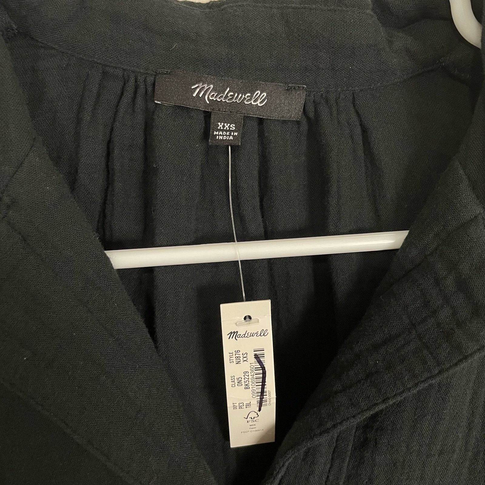 Madewell Madewell Lightspun Cover Up Mini Shirt Dress US Women's XXS Size XXS / US 00 / IT 34 - 3 Thumbnail