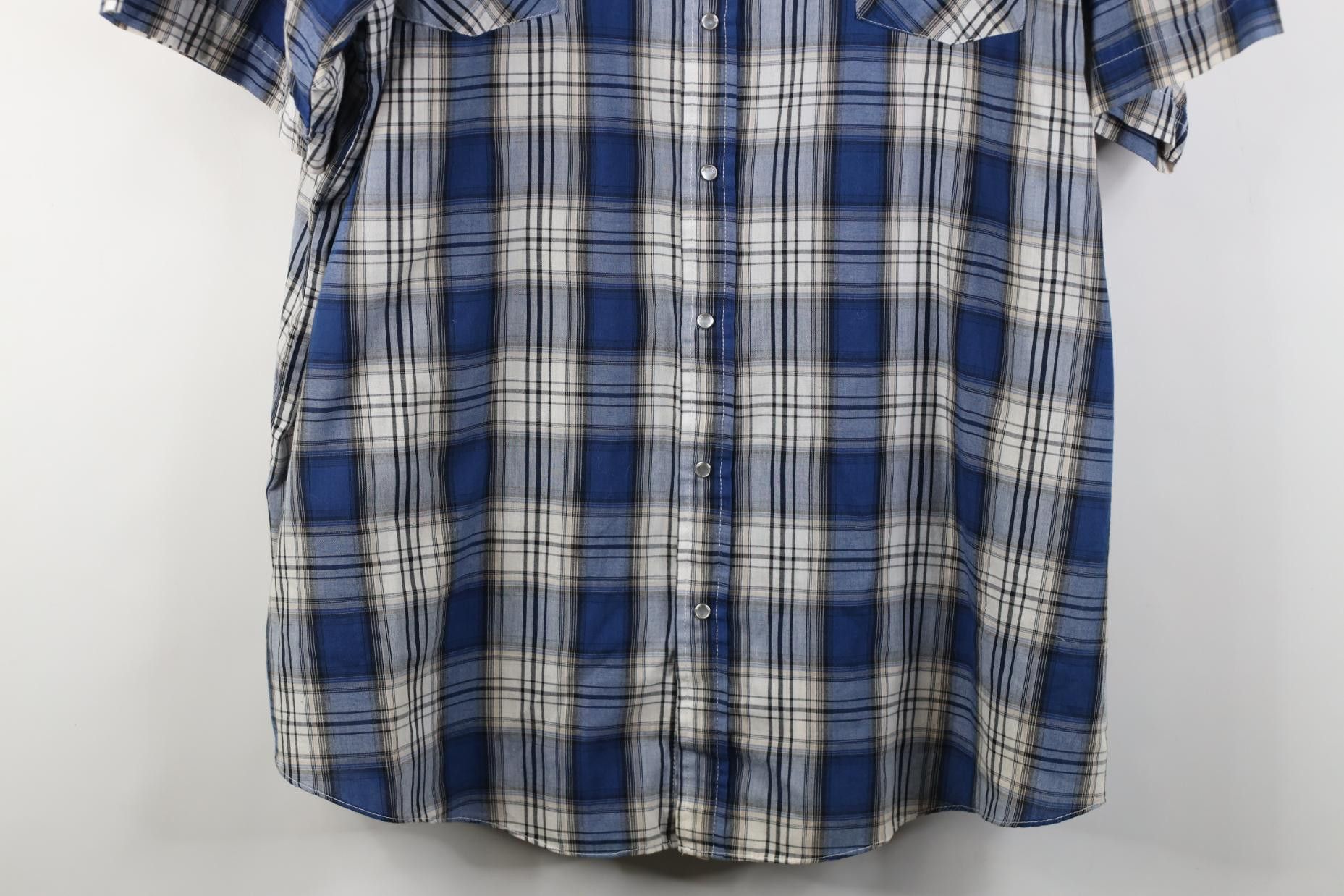 Vintage Vintage 90s Streetwear Cowboy Rodeo Snap Button Shirt Plaid Size US XXL / EU 58 / 5 - 3 Thumbnail