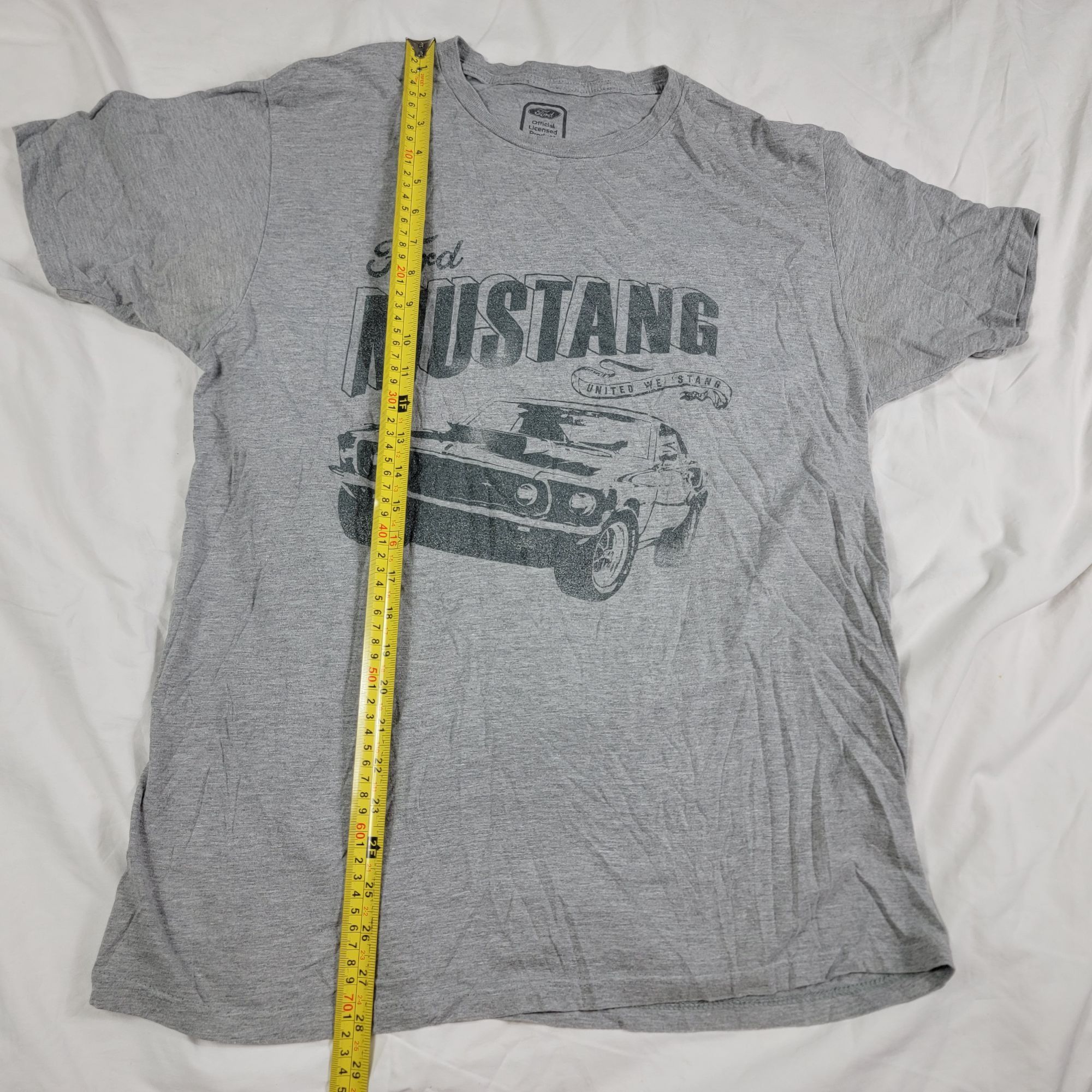 Ford Ford Mustang Adults Large Gray Graphic Tee Shirt Casual Cars Size US L / EU 52-54 / 3 - 7 Thumbnail