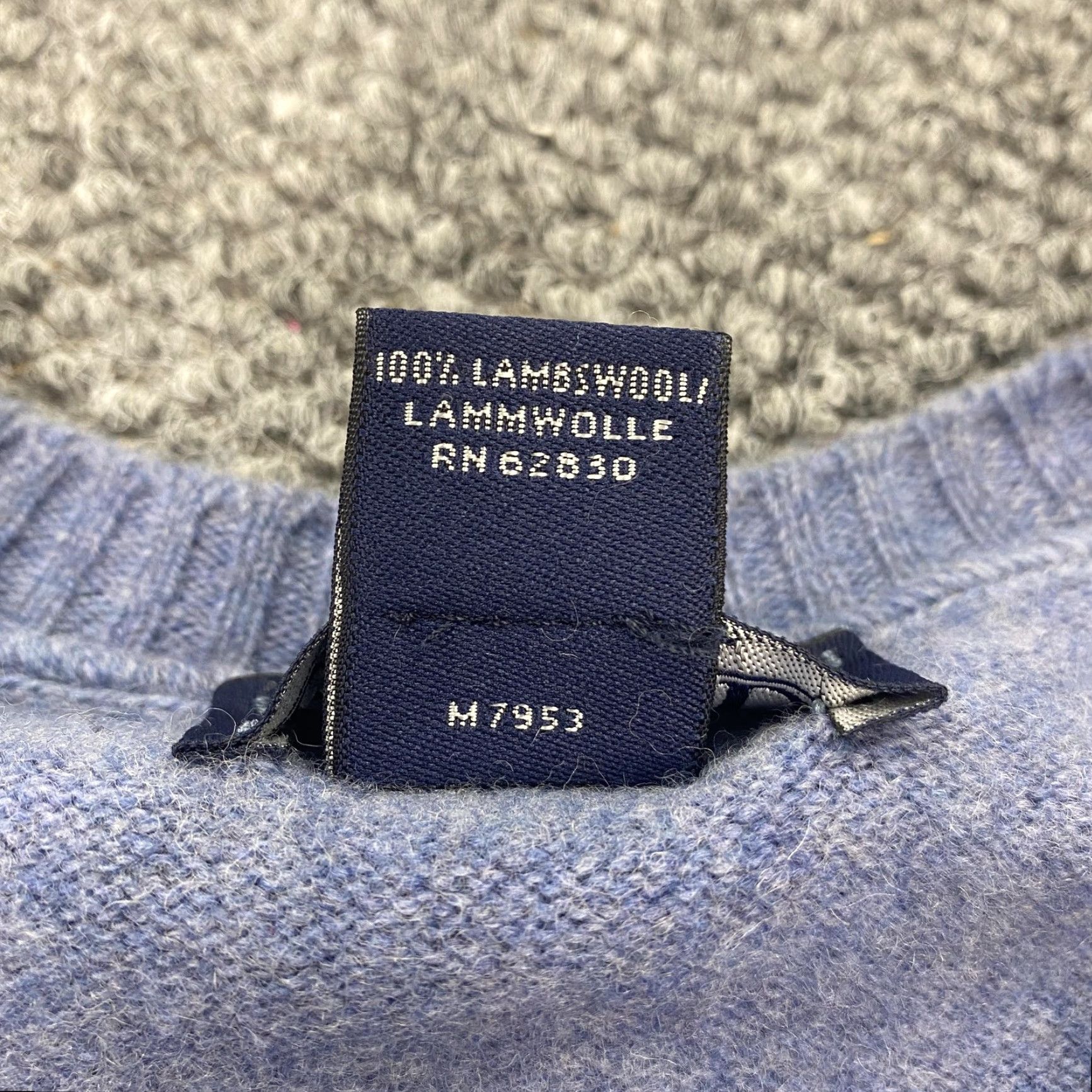Lands' End VINTAGE Lands' End Sweater Shirt Mens Medium Blue Heather V-Neck Lambswool Made in Scotland Mens Size US M / EU 48-50 / 2 - 4 Thumbnail