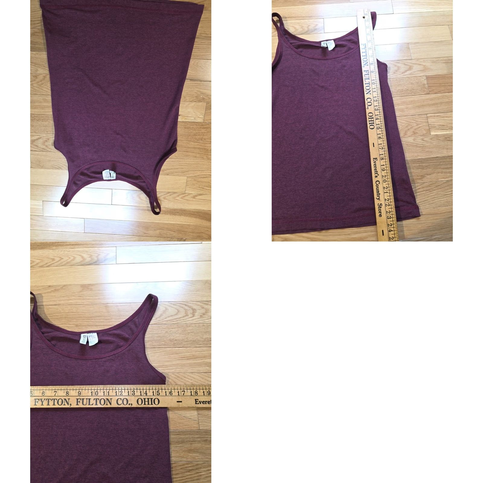 Old Navy H&M DIVIDED Jersey vest top - Plum - Ladies | H&M MEDIUM Tank Top Women Ribbed Sleeveless Size M / US 6-8 / IT 42-44 - 8 Thumbnail