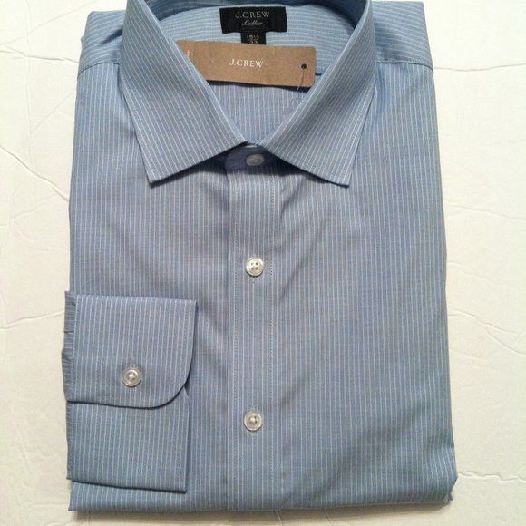 J.Crew J.CREW LUDLOW MENS NEW BLUE COTTON DRESS SHIRT SIZE:15.5/33 Size US M / EU 48-50 / 2 - 3 Thumbnail