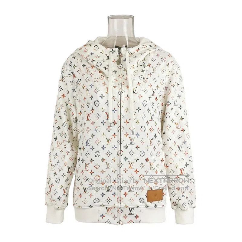Louis Vuitton Louis Vuitton Cotton Logo Hoodie in Cream. Size US XS / EU 42 / 0 - 1 Thumbnail