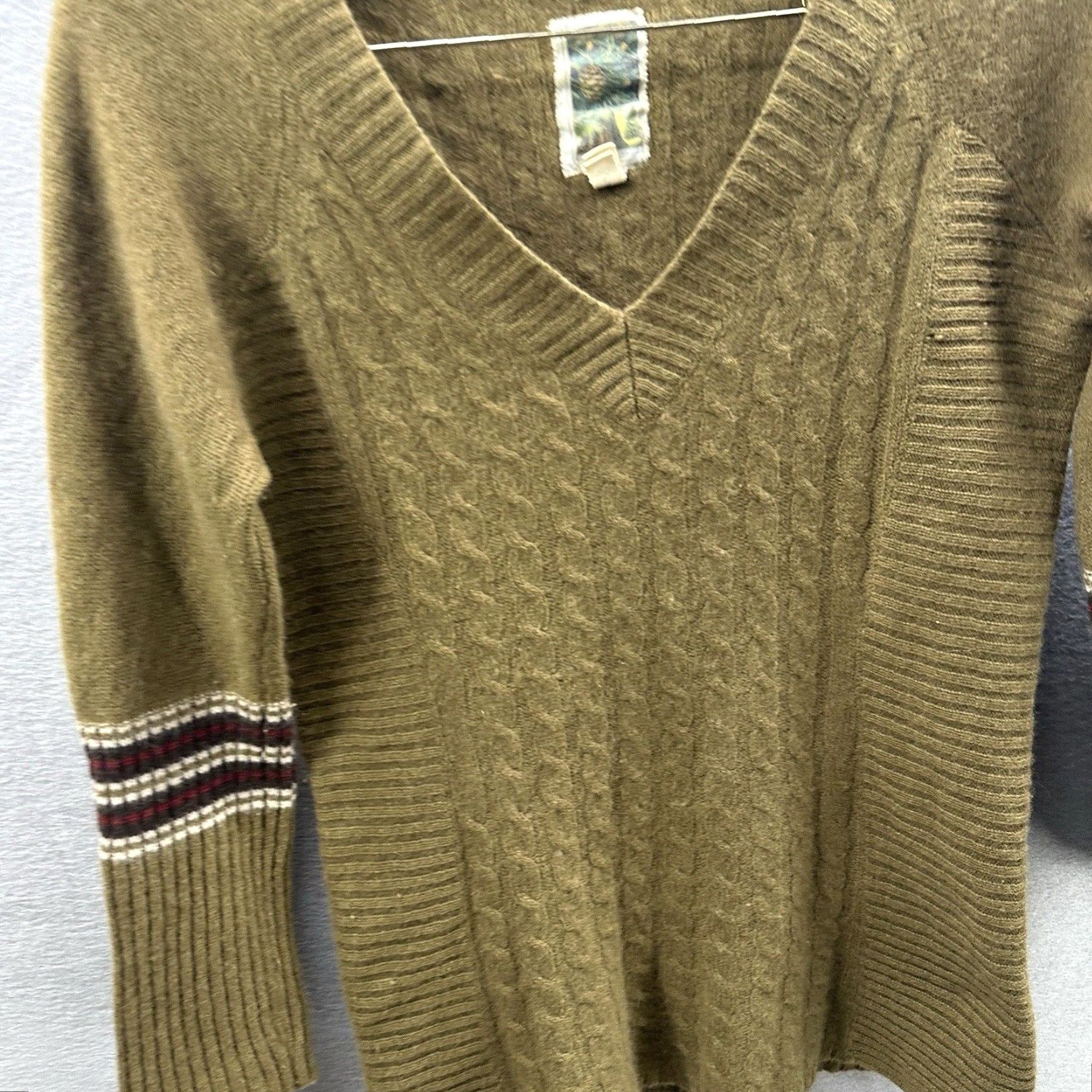 Anthropologie Anthropologie Burning Torch Sweater Women's Large Recycled Cashmere Brown Knit Pullover Bohemian Fall Winter 2010s Womens Size L / US 10 / IT 46 - 4 Thumbnail