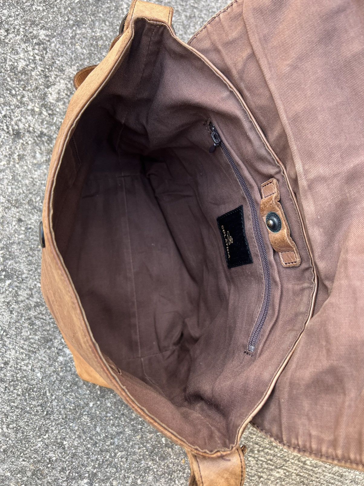 Leather Vintage Solatina Japan Patina Leather Bag Size ONE SIZE - 14 Thumbnail