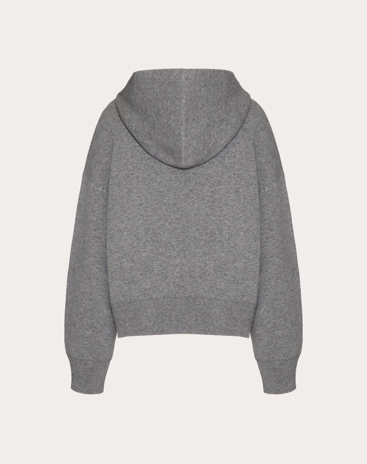 Valentino o1s1wg110525 Wool And Stretched Viscose Jumper in Grey Size L / US 10 / IT 46 - 2 Thumbnail