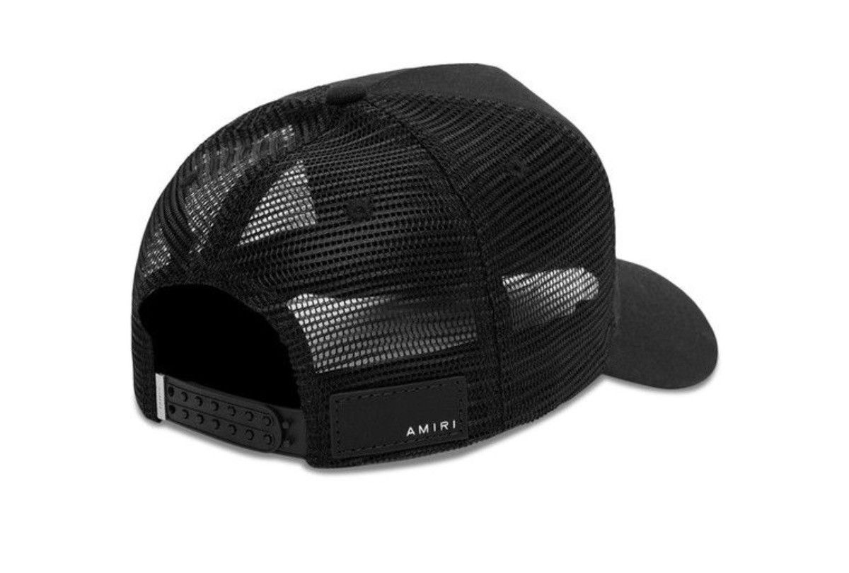 Amiri Mike amiri reaper logo hat black cap designer blk mesh Size ONE SIZE - 2 Thumbnail