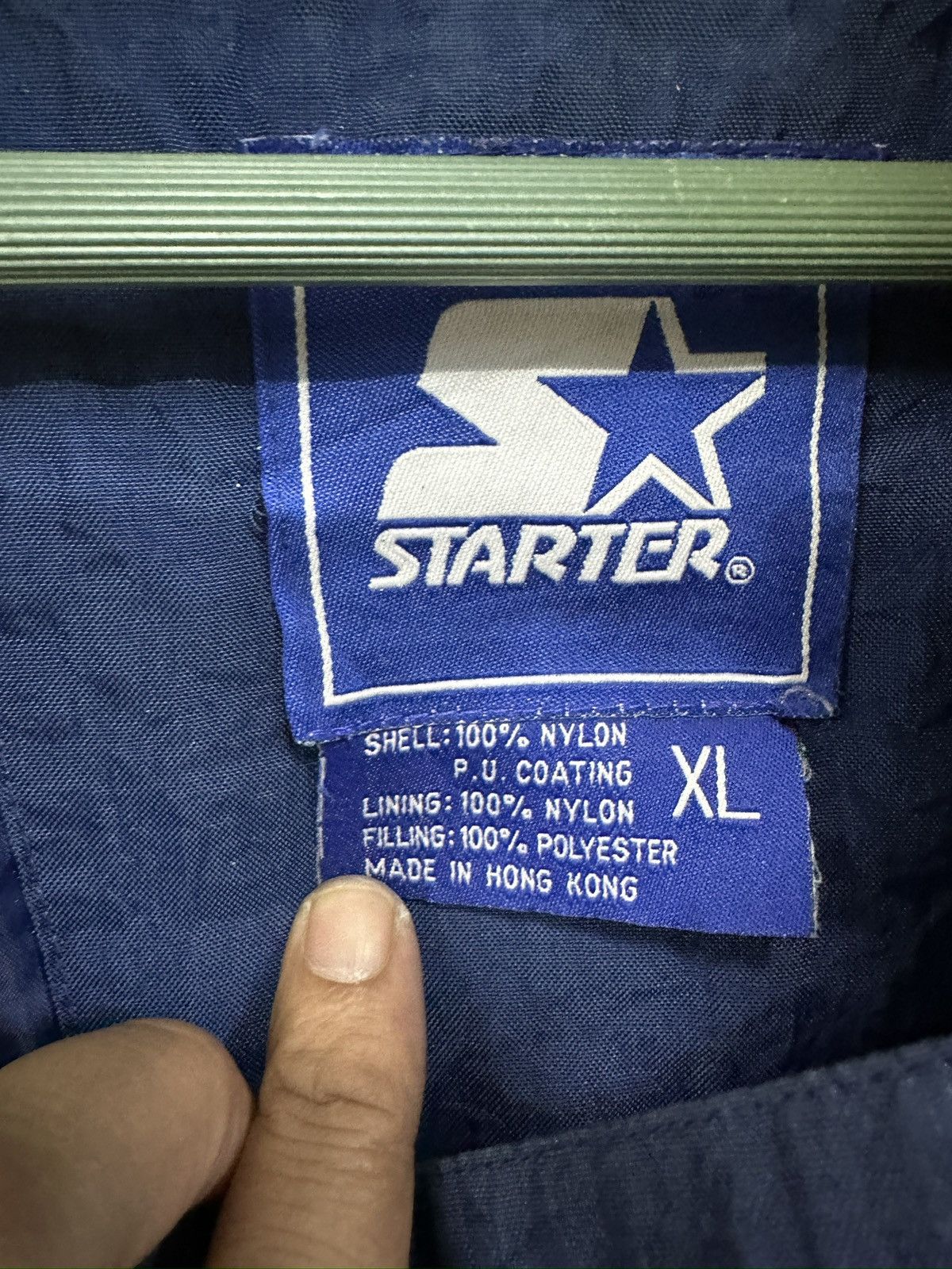 NFL × Starter × Vintage Vintage Starter Michigan NFL Anorak Oversized Jacket MJ105 Size US XXL / EU 58 / 5 - 12 Thumbnail