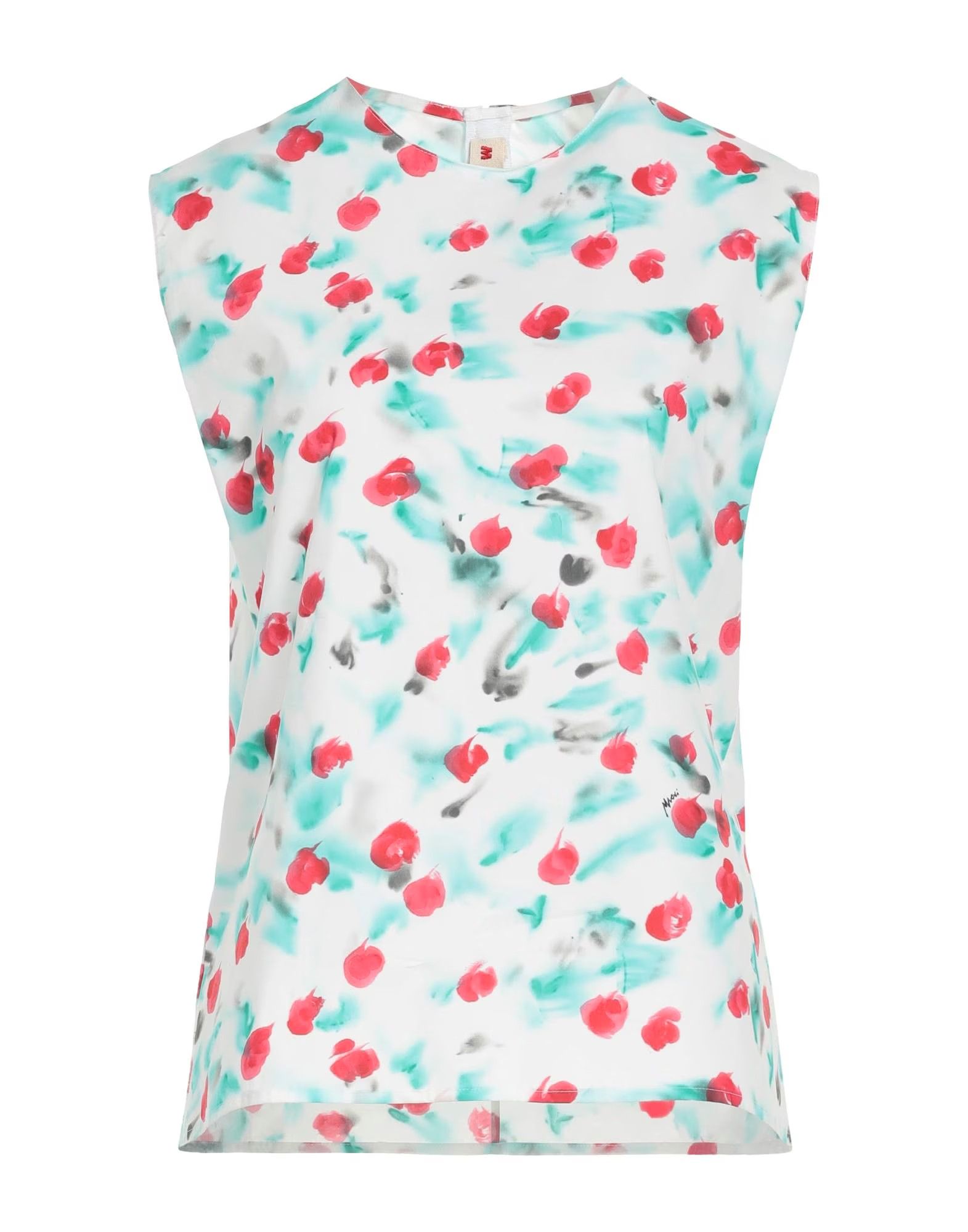 Marni o1f1d3z0525 Poplin Sleeveless Top With Reverie Print Size M / US 6-8 / IT 42-44 - 1 Thumbnail