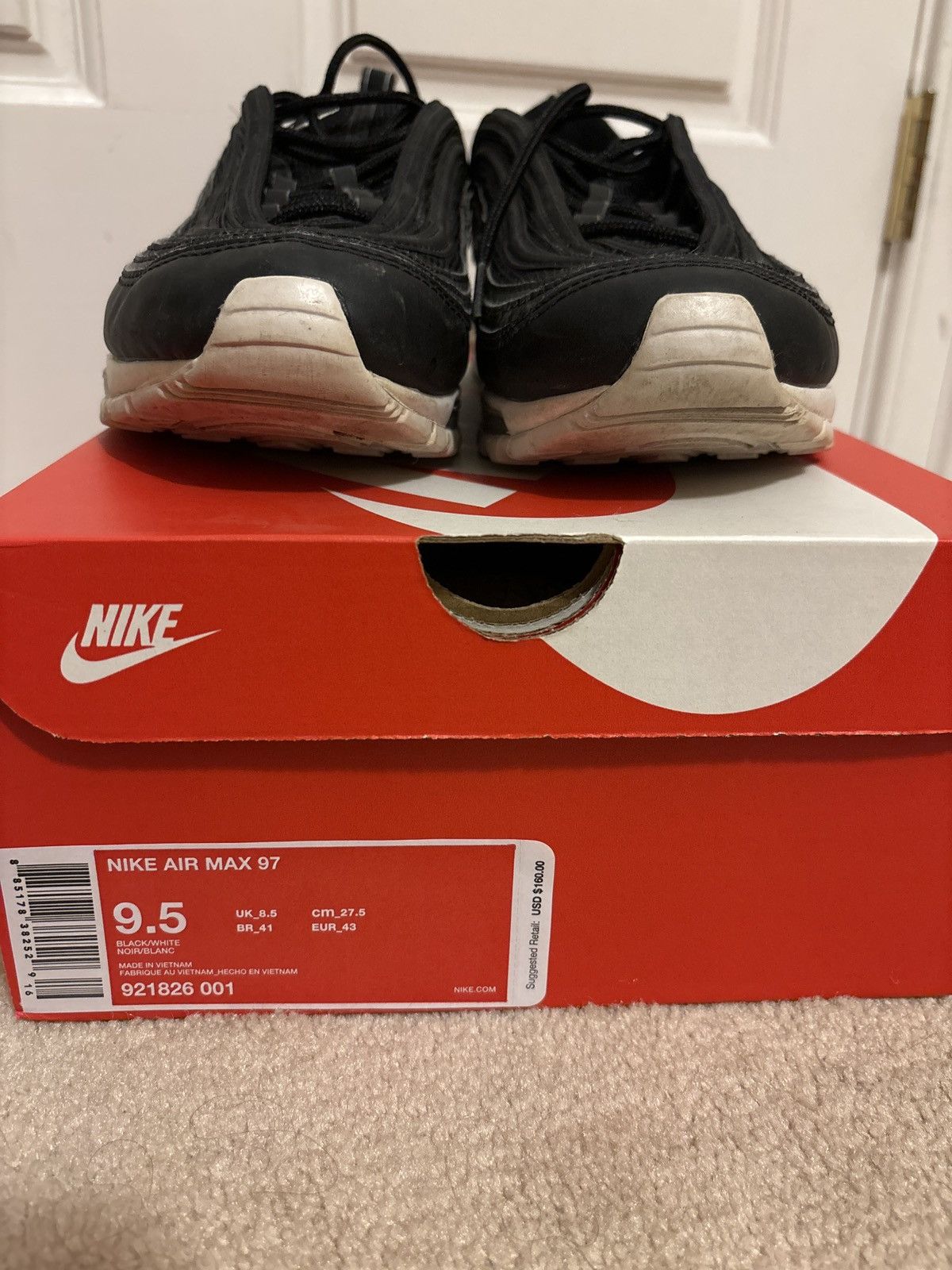 Nike Black Air Max 97 Size US 9.5 / EU 42-43 - 3 Thumbnail