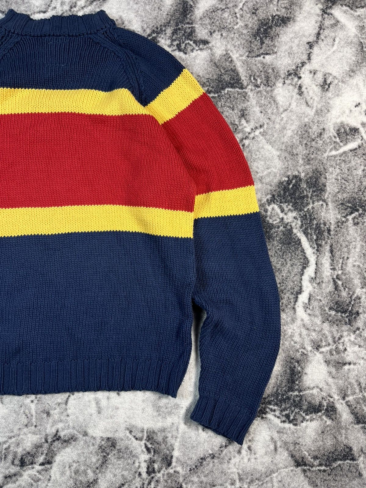 Vintage Droopy Cartoon Knit Sweater Vintage 90s Stripe Size US M / EU 48-50 / 2 - 10 Thumbnail