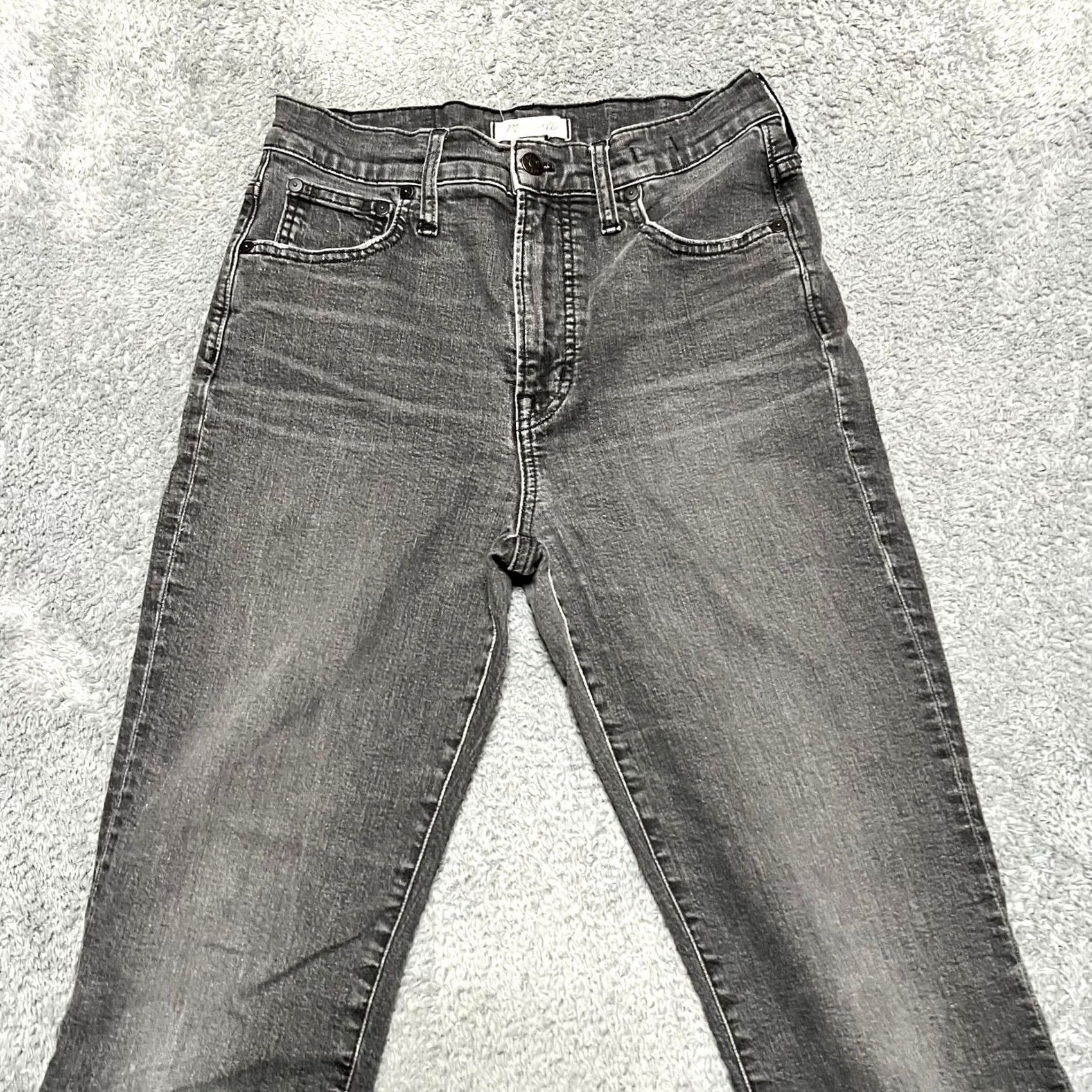 Madewell Madewell Jeans Womens 28 Perfect Vintage Crop Black Pants Crop Grey Faded 29x25 Womens Size 28" / US 6 / IT 42 - 4 Thumbnail