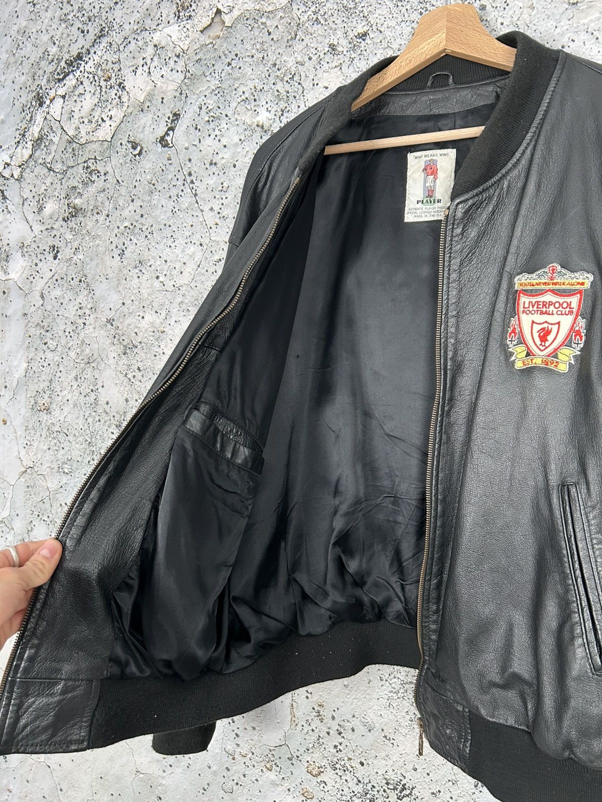 Vintage Vintage Liverpool FC 90s Genuine Leather Jacket Archive Rare Size US XL / EU 56 / 4 - 6 Thumbnail