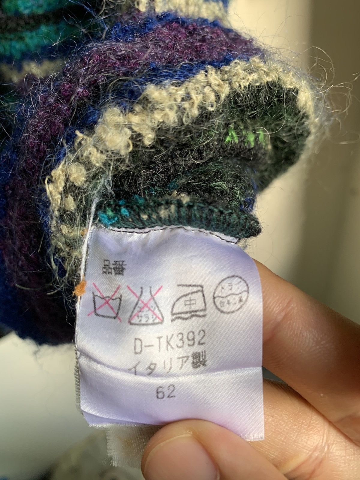 Designer × Missoni × Vintage Vintage 90s Missoni Wool Multicolour Knit Sweater Size M / US 6-8 / IT 42-44 - 9 Thumbnail