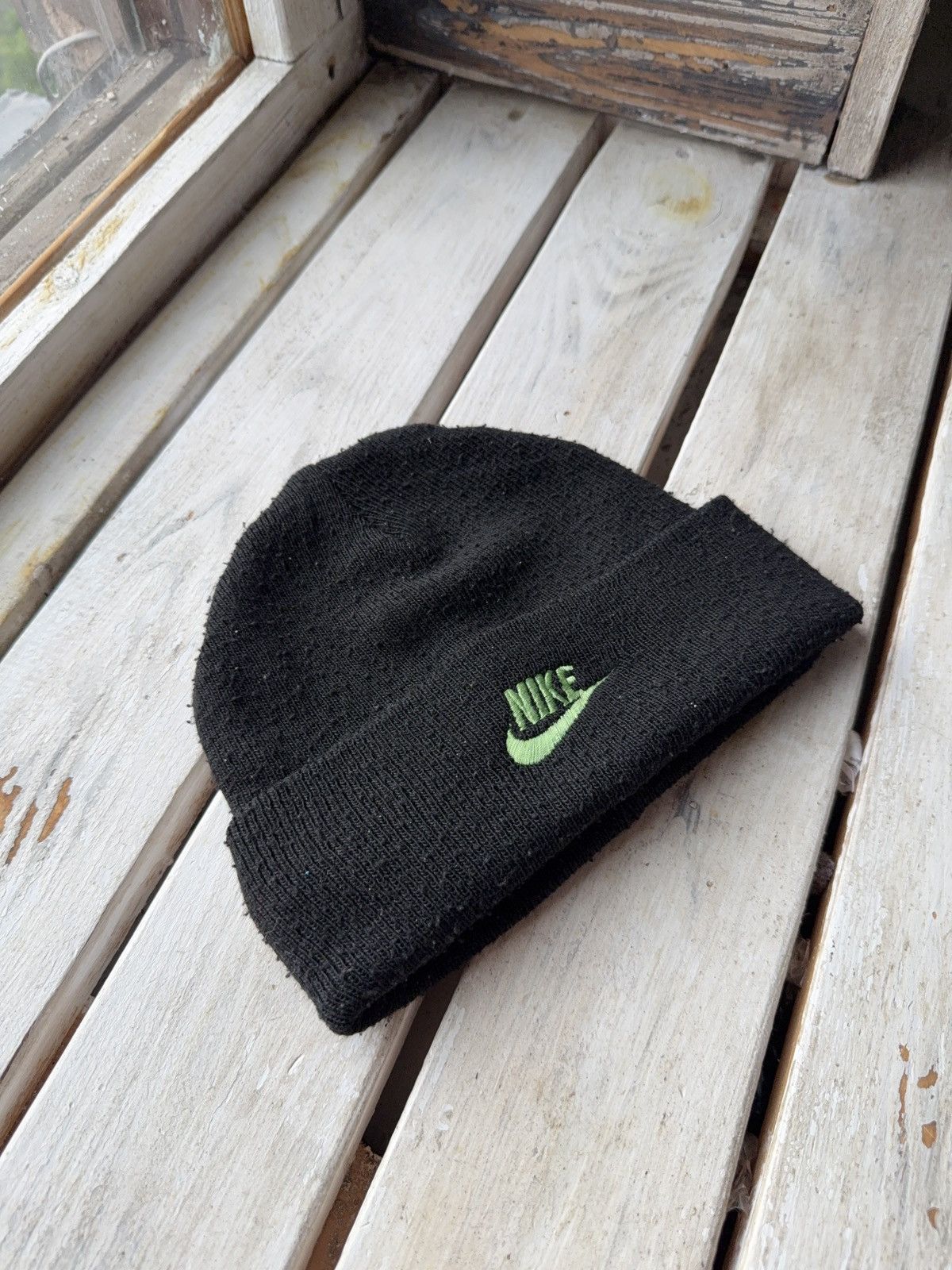 Nike Vintage 90s Retro Nike Beanie Swoosh Air ACG Drill Size ONE SIZE - 1 Thumbnail