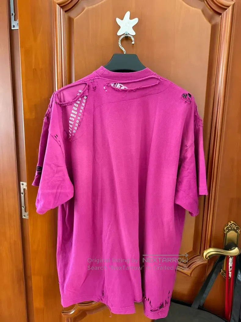 Balenciaga Balenciaga Back Logo Short Sleeve T-Shirt Purple Size US M / EU 48-50 / 2 - 2 Thumbnail