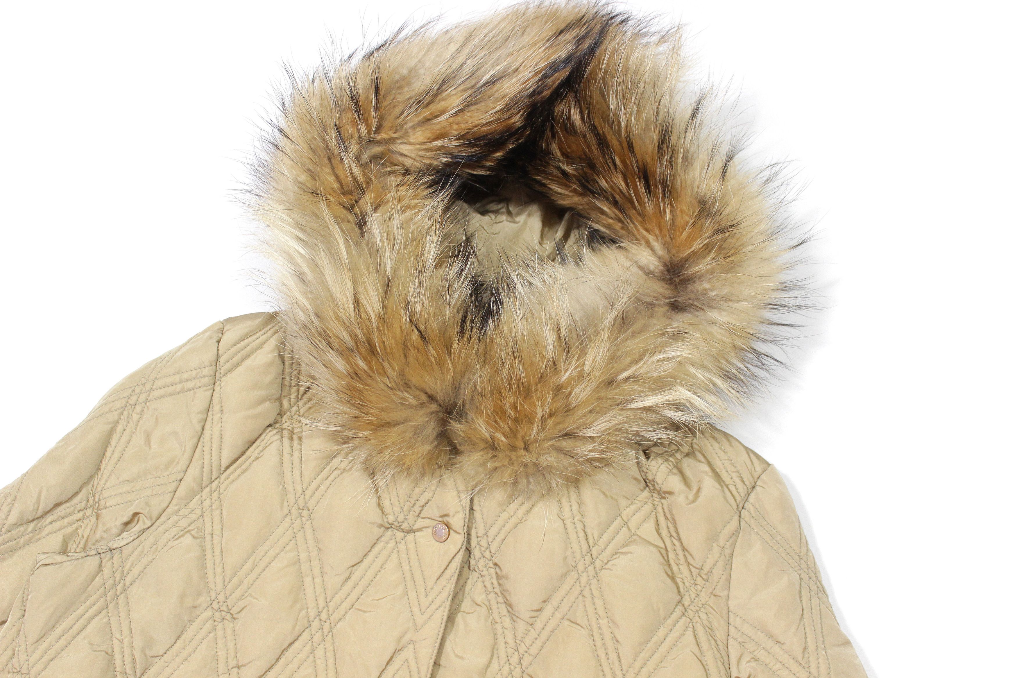 Moncler Goose Down Quilted Fur Jacket Vintage Size M / US 6-8 / IT 42-44 - 3 Thumbnail
