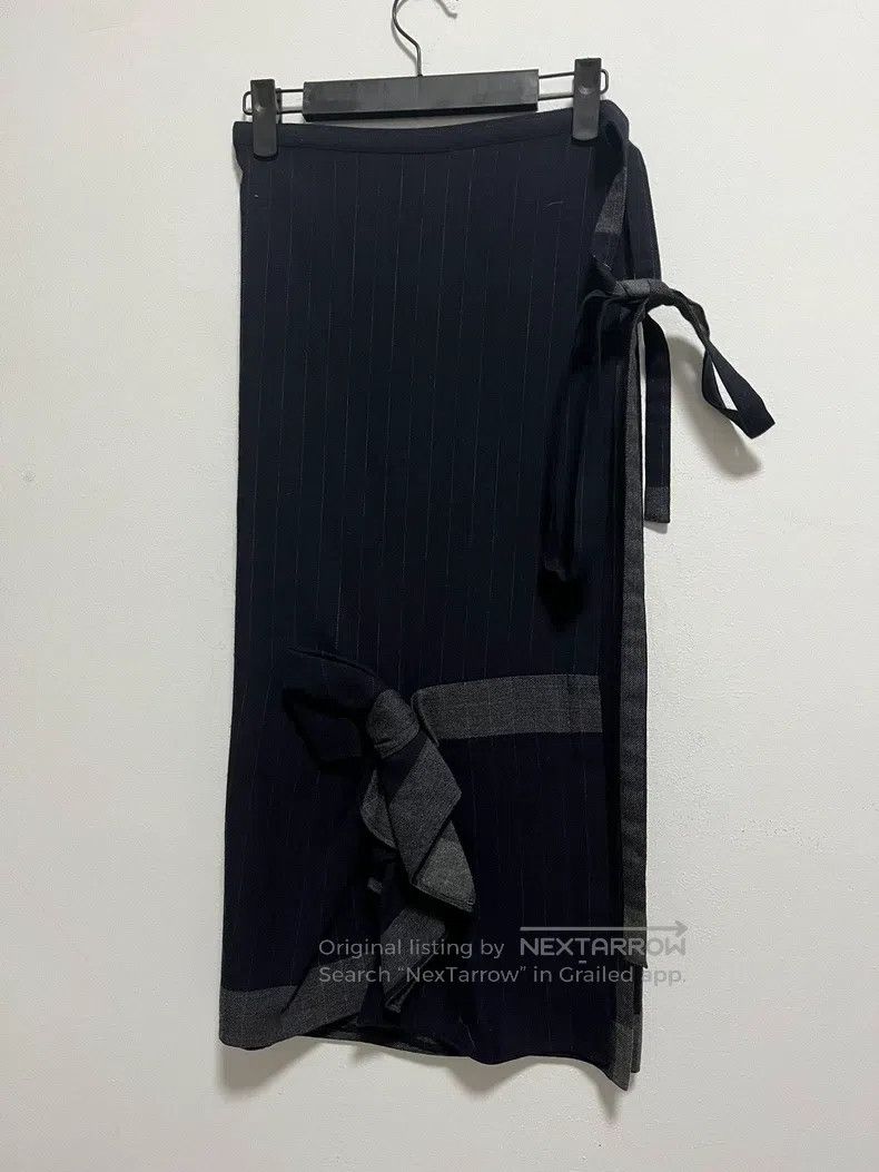 Comme des Garcons Comme des Garcons size F Navy Striped Skirt Size 24" / US 00 / IT 34 - 2 Thumbnail
