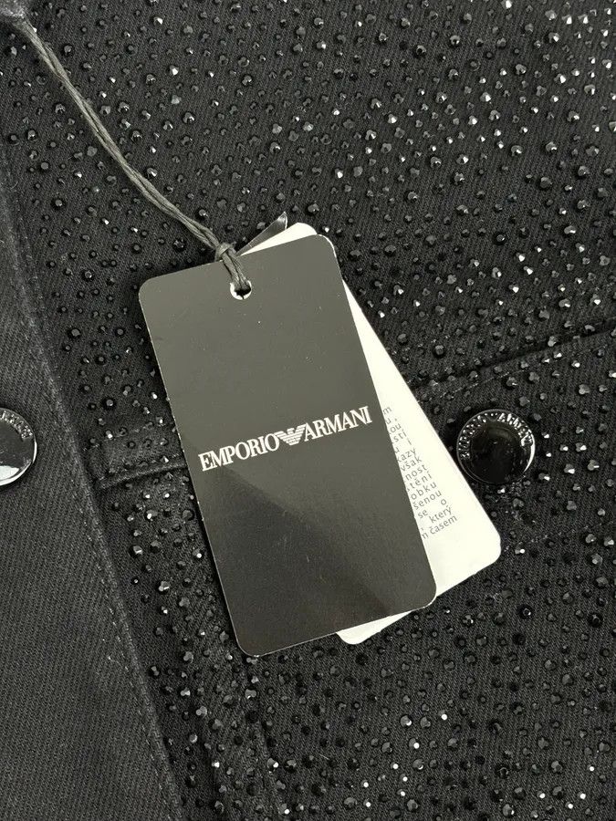 Emporio Armani SS2023 Emporio Armani Black Denim Multi-Pocket Denim Jacket Size M / US 6-8 / IT 42-44 - 11 Thumbnail