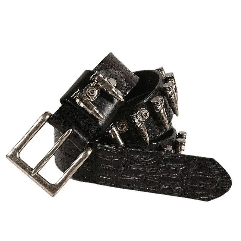 Other cow leather belts punk gothic Size ONE SIZE - 3 Thumbnail