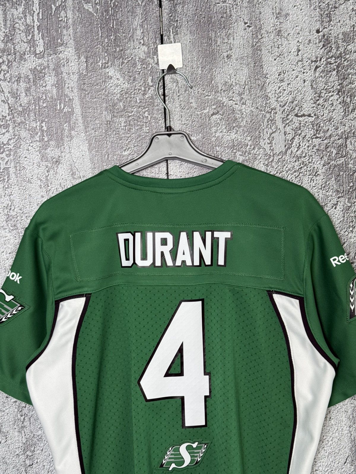 Reebok Reebok CFL Saskatchewan #4 Roughriders Durant Jersey Shirt Size US M / EU 48-50 / 2 - 3 Thumbnail