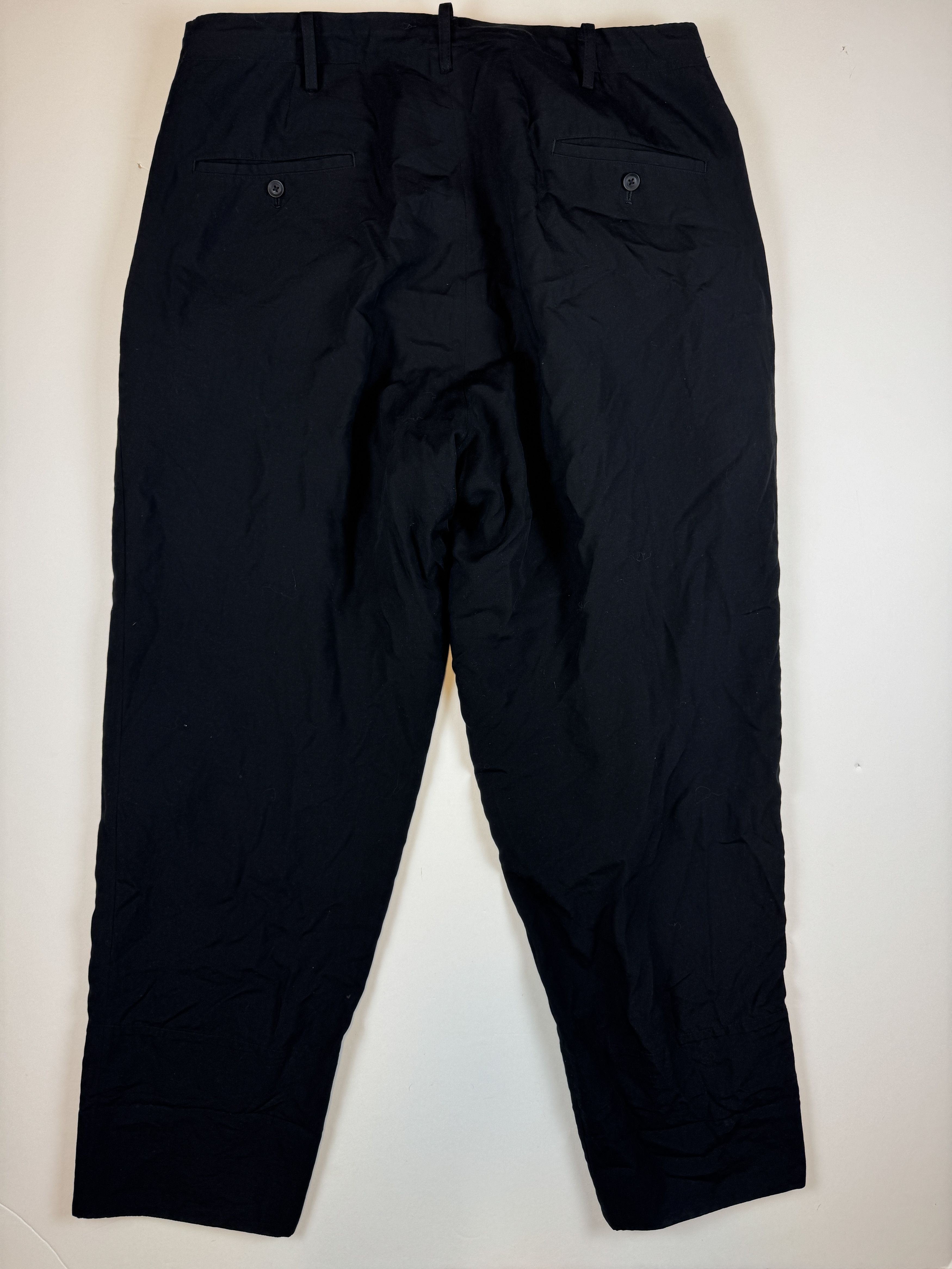 Yohji Yamamoto Yohji Yamamoto pour Homme Cuffed Pants Size US 34 / EU 50 - 2 Thumbnail