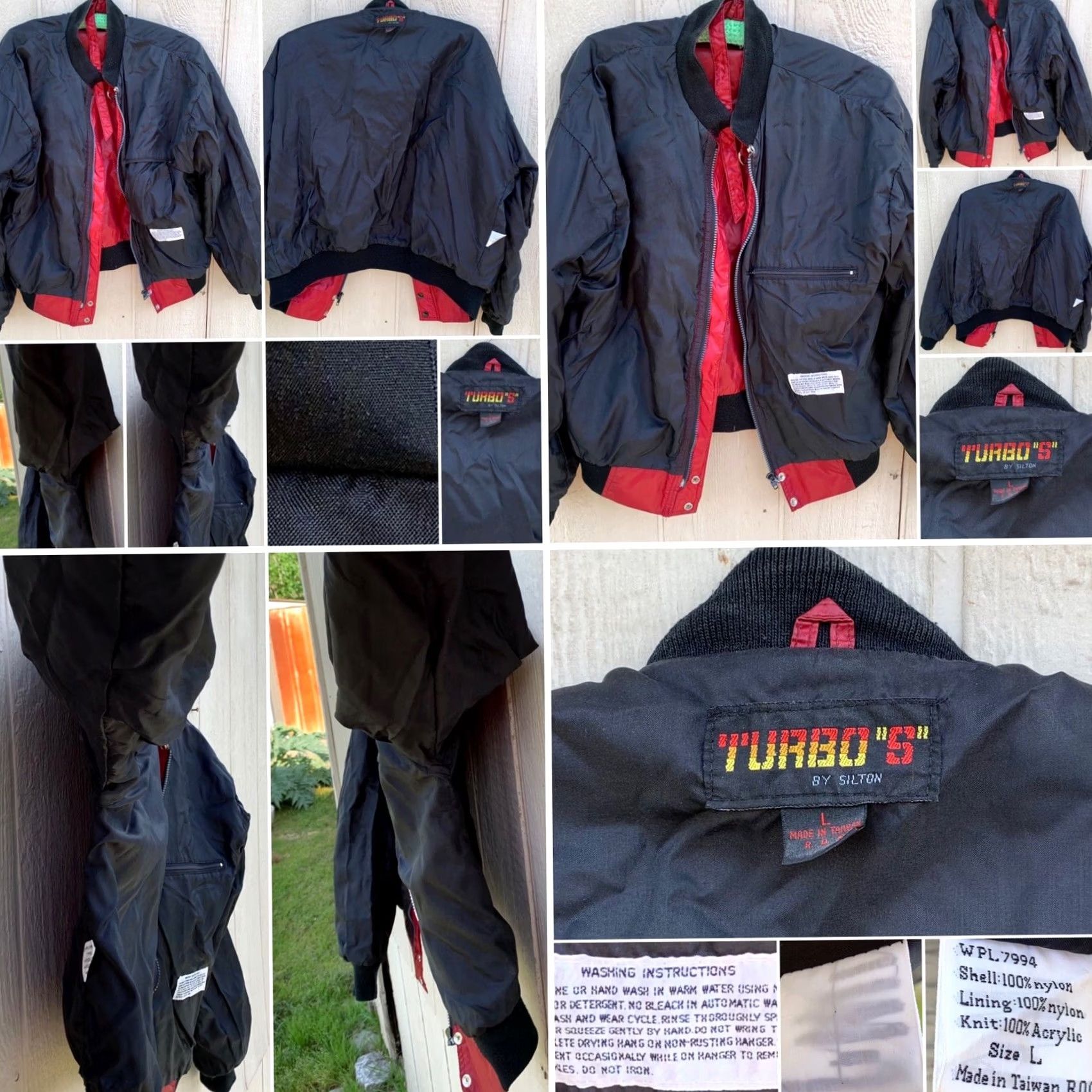 Vintage VINTAGE cafe racer windbreaker jacket Turbo “S” By Silton Size L Red 1980s Taiwan R.O.C. Mens Size US L / EU 52-54 / 3 - 5 Thumbnail