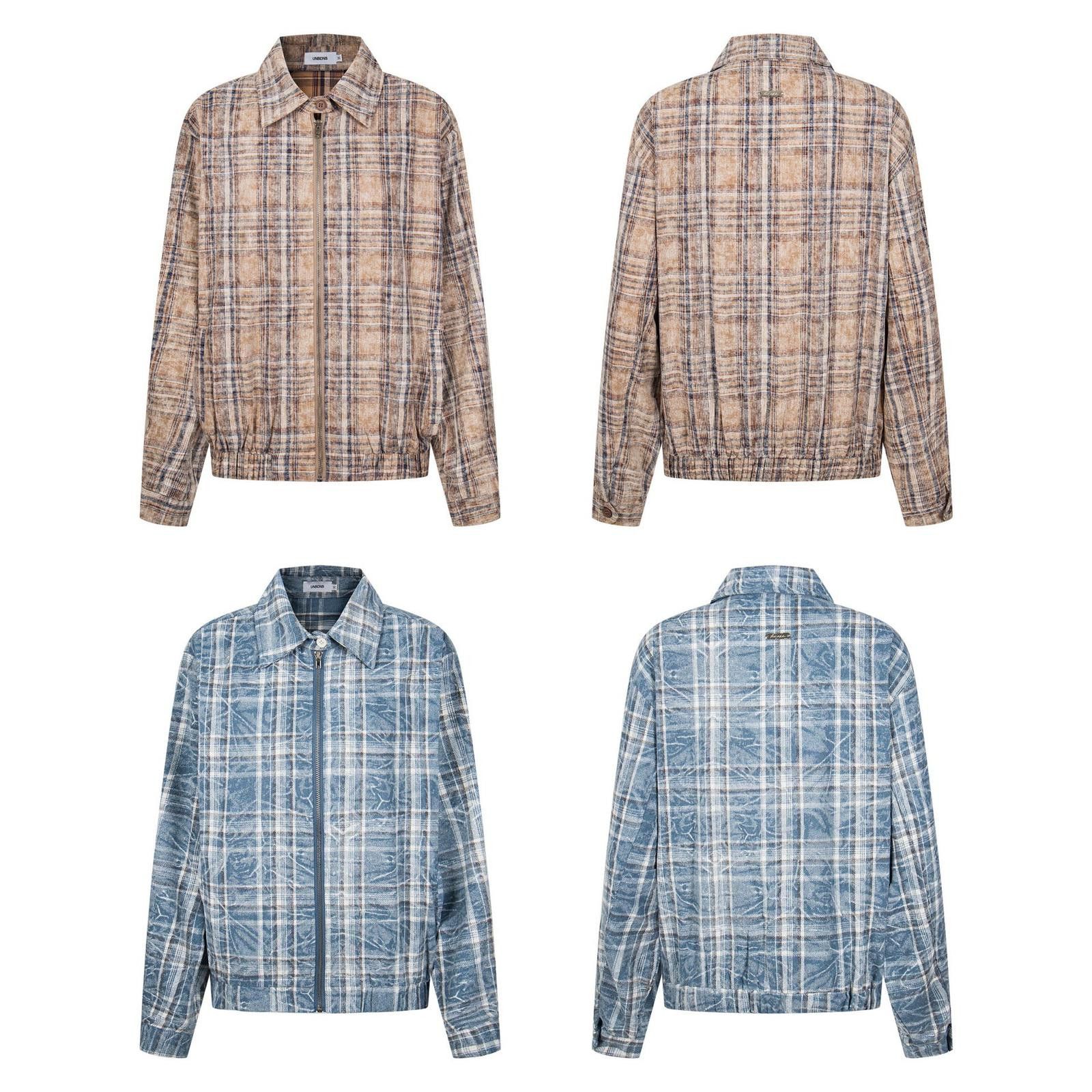 Japanese Brand Plaid Quilted Light Full Zip Jacket Size US M / EU 48-50 / 2 - 4 Thumbnail