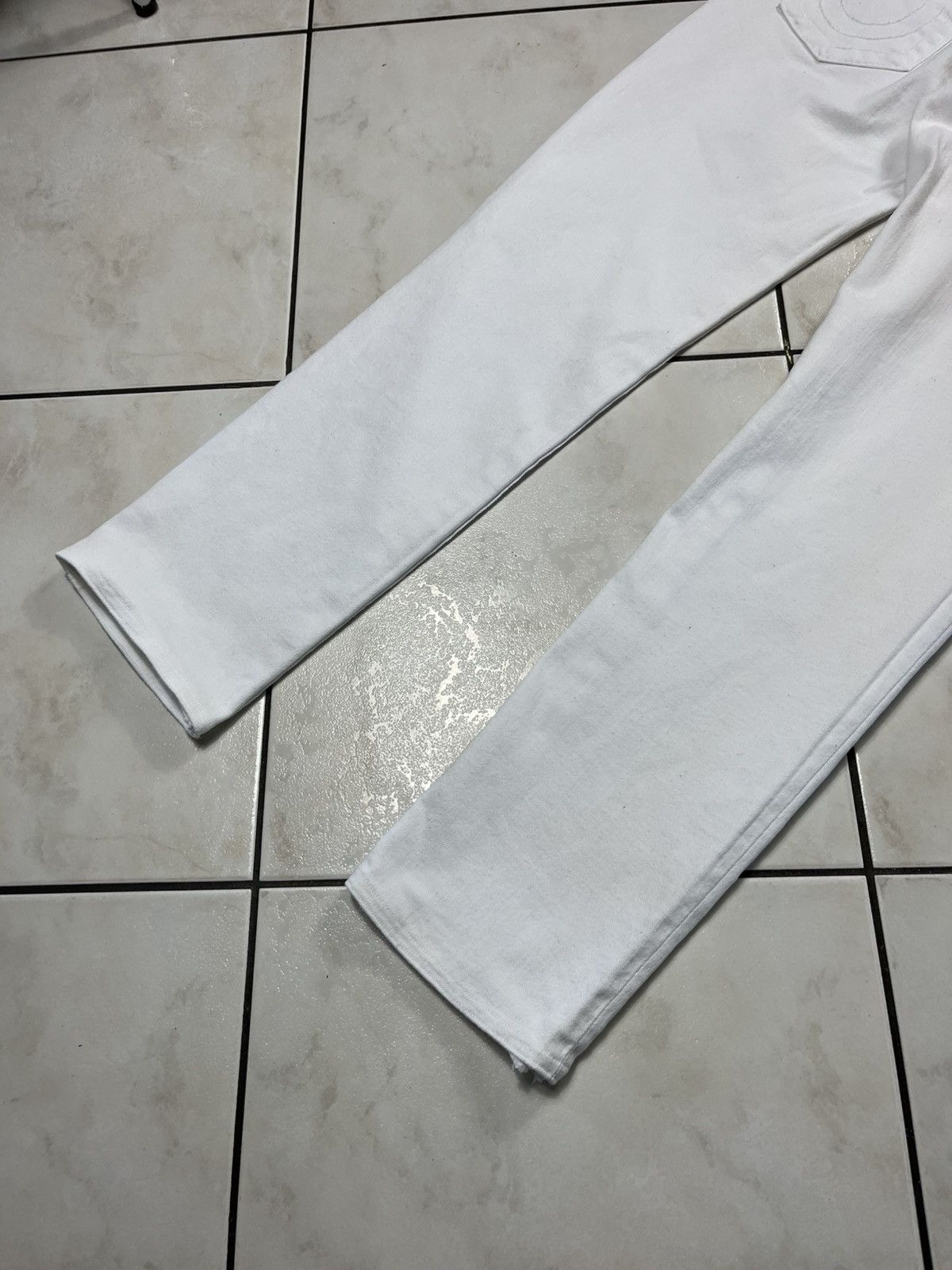 True Religion × Vintage Vintage True Religlion y2k white denim jeans low waist slim Size US 30 / EU 46 - 17 Thumbnail