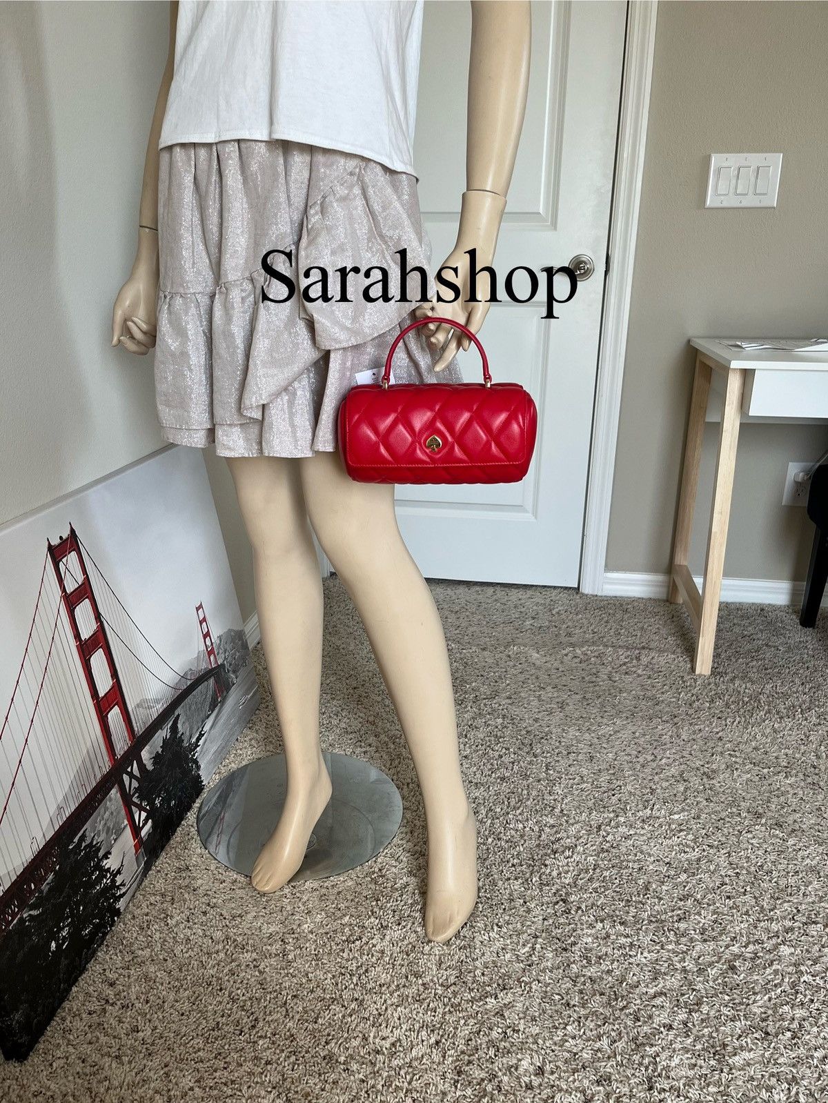 Kate Spade Kate Spade Heart Barrel Quilted Crossbody Size ONE SIZE - 9 Thumbnail