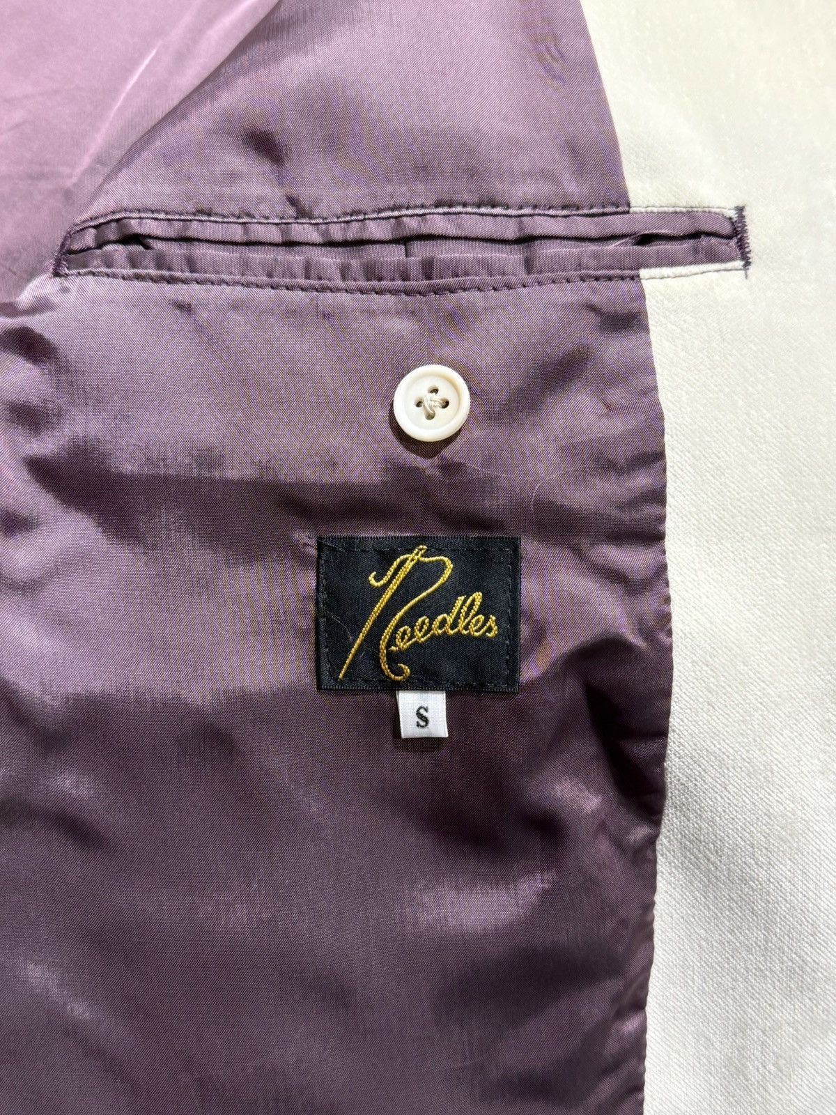 Needles Needles Rayon Purple Butterfly Jacket Blazer [S] Size US S / EU 44-46 / 1 - 8 Thumbnail