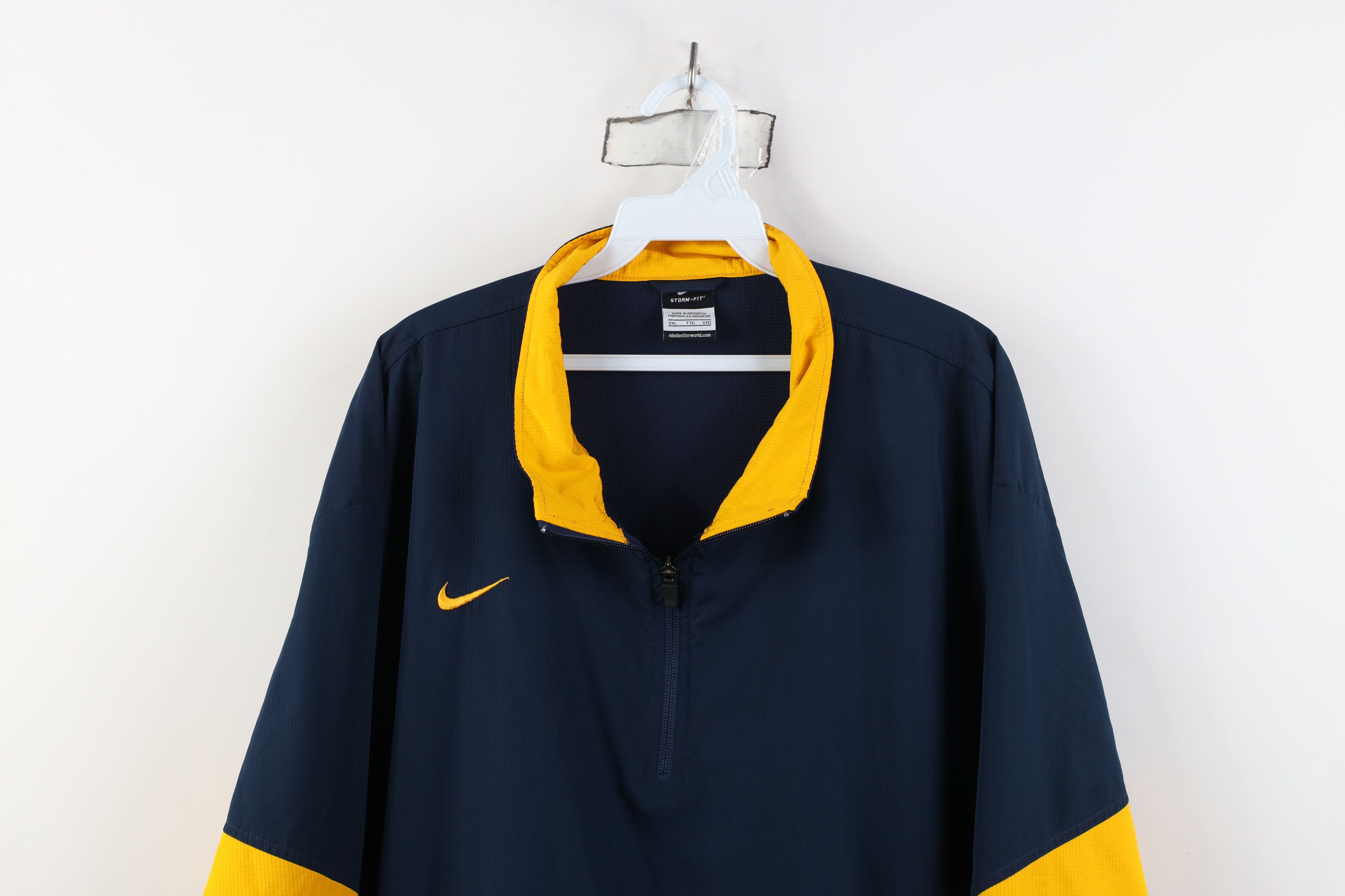 Nike Vintage Nike Storm Fit Mini Swoosh Half Zip Rain Jacket Size US XXL / EU 58 / 5 - 2 Thumbnail