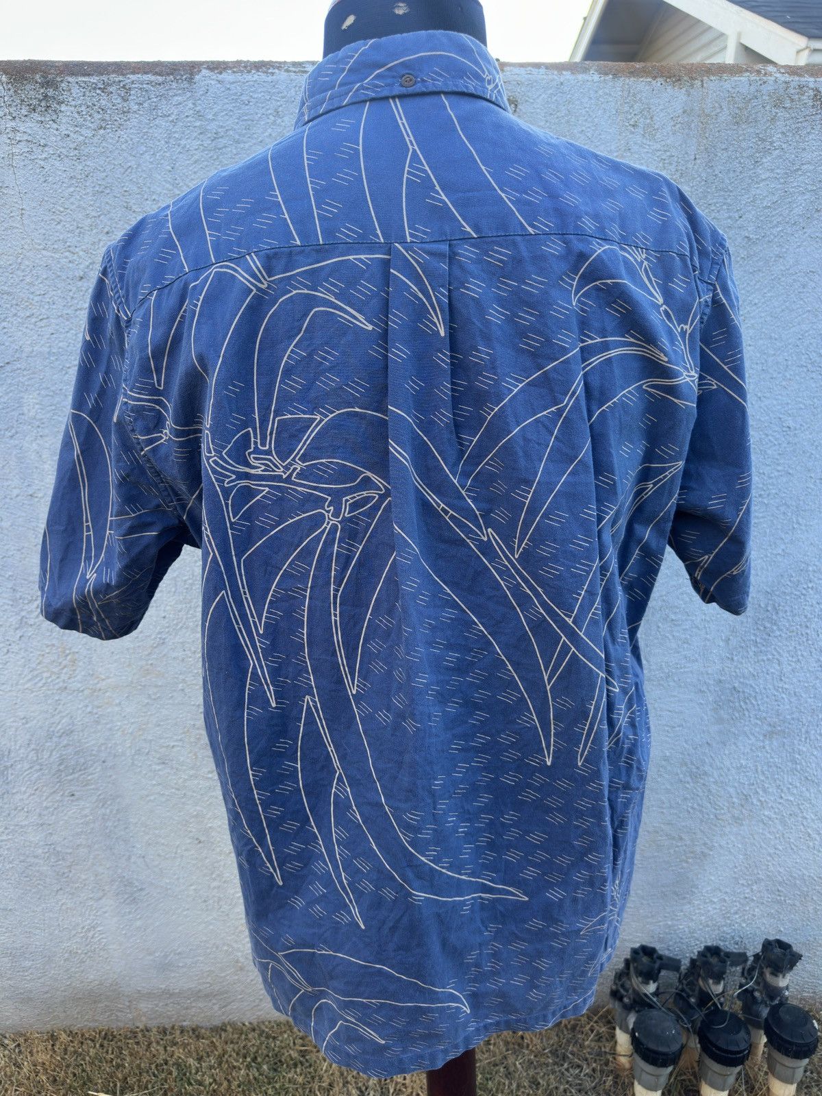 Other PreOwned Sig Zane Blue Hawaiian Shirt 3/4 Button Men's Large Size US L / EU 52-54 / 3 - 2 Thumbnail