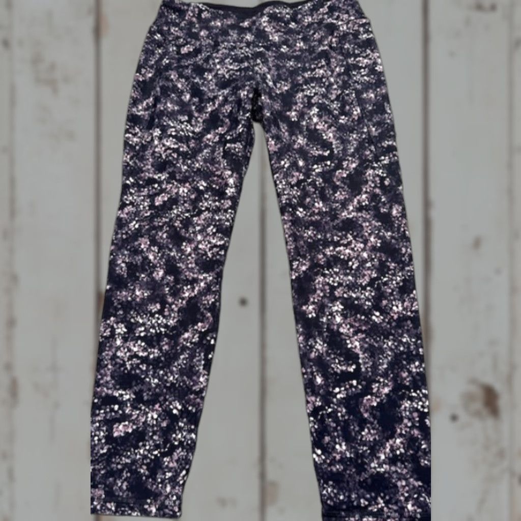 Vintage Calia by Carrie Underwood Leggings Women's Large Floral Pocket CALIA Leggings Black Floral 90s? 6277 Size 36" / US 14 / IT 50 - 1 Thumbnail
