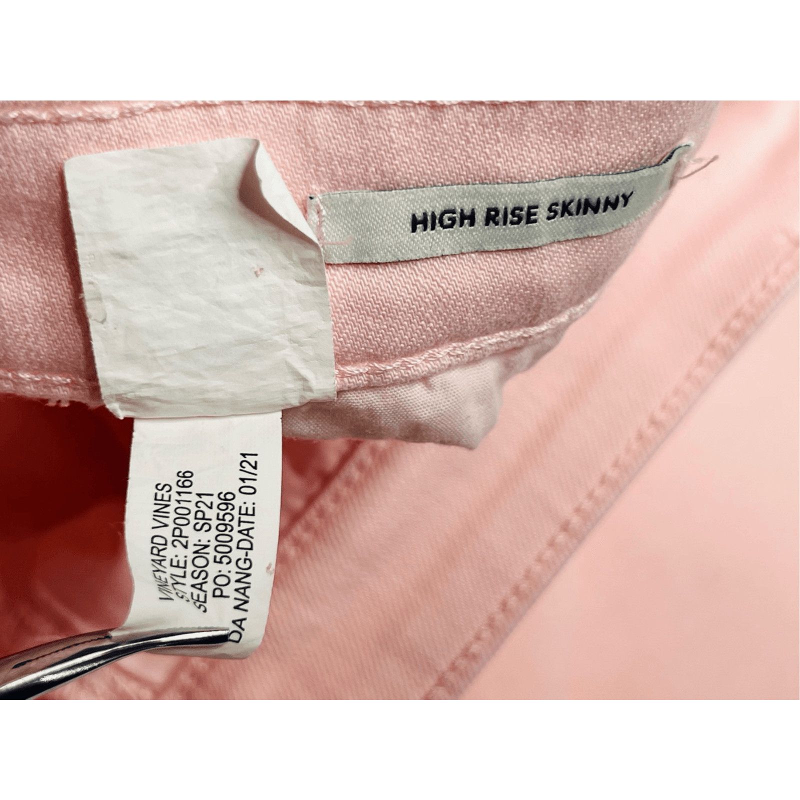 Vineyard Vines Vineyard Vines High Rise Stretch Skinny Jean Pink 31 Casual Size 31" - 10 Thumbnail