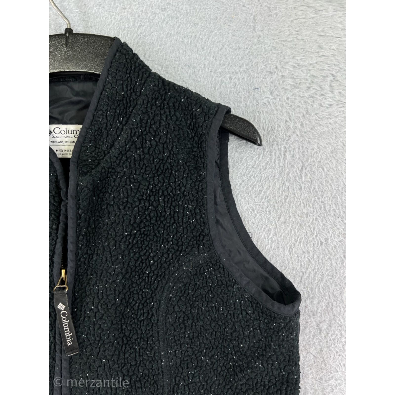 Vintage VINTAGE Columbia Vest Womens Small Black Full Zip Acrylic Blend Fleece Made USA Size S / US 4 / IT 40 - 5 Thumbnail