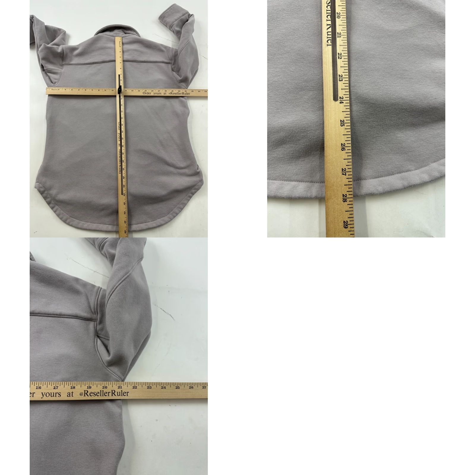 Athleta Athleta Shacket Womens XL Purple Fleece Retroplush Long Sleeve Button Up Shirt Size XL / US 12-14 / IT 48-50 - 8 Thumbnail
