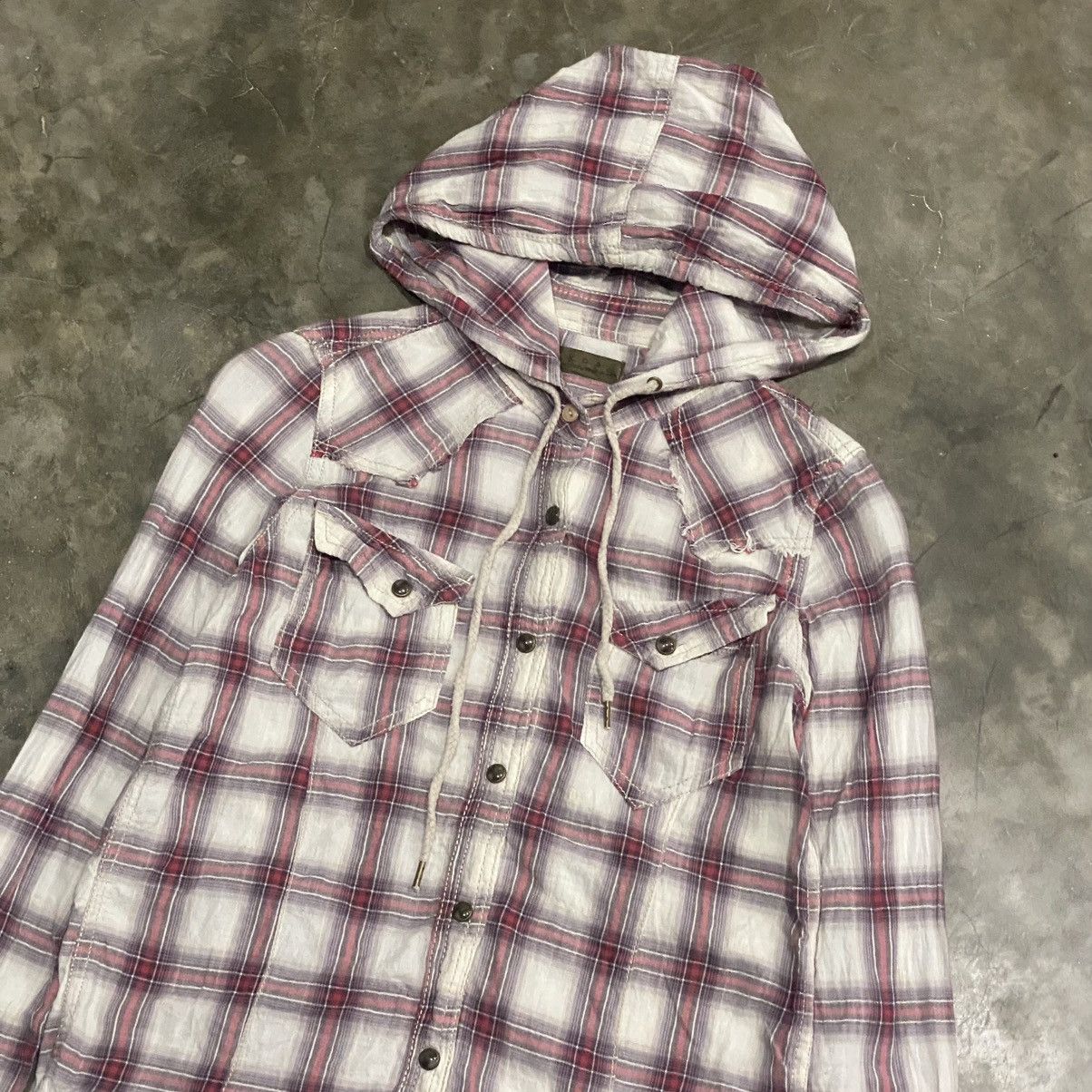 GOA 2000s GOA Western Unfinised Plaid Hoodie Size S / US 4 / IT 40 - 2 Thumbnail