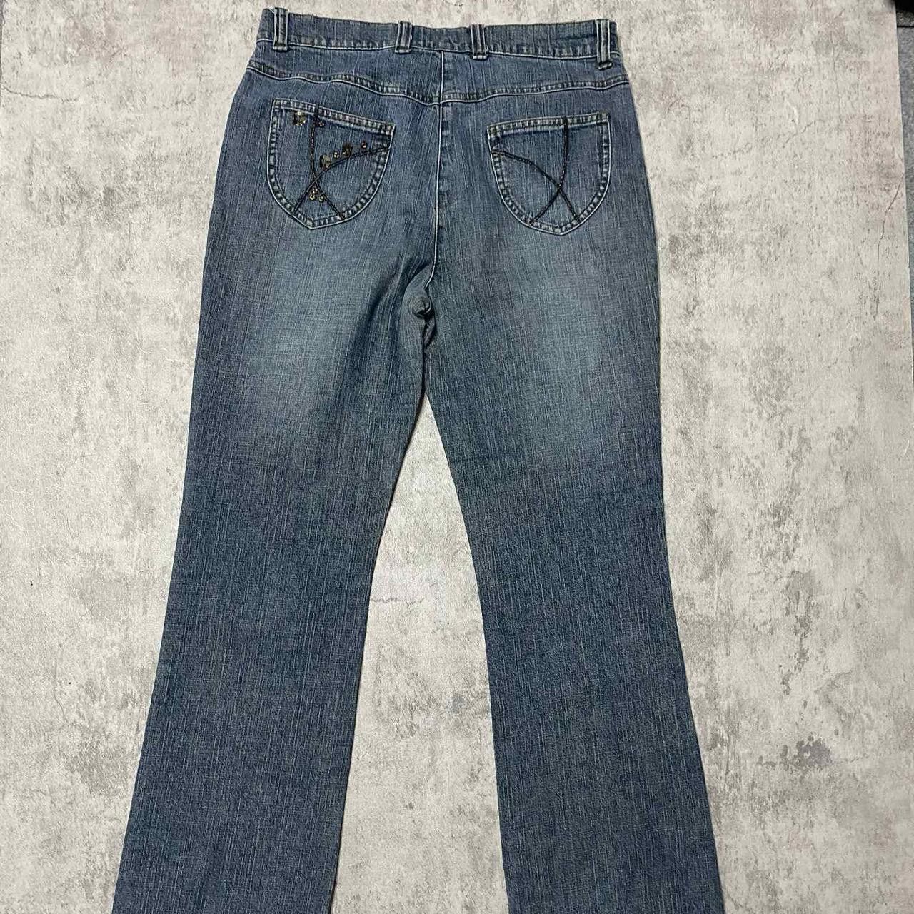 Other Y2K Miss Me embroidered blue jeans #y2kfashion Size 34" / US 12 / IT 48 - 5 Thumbnail