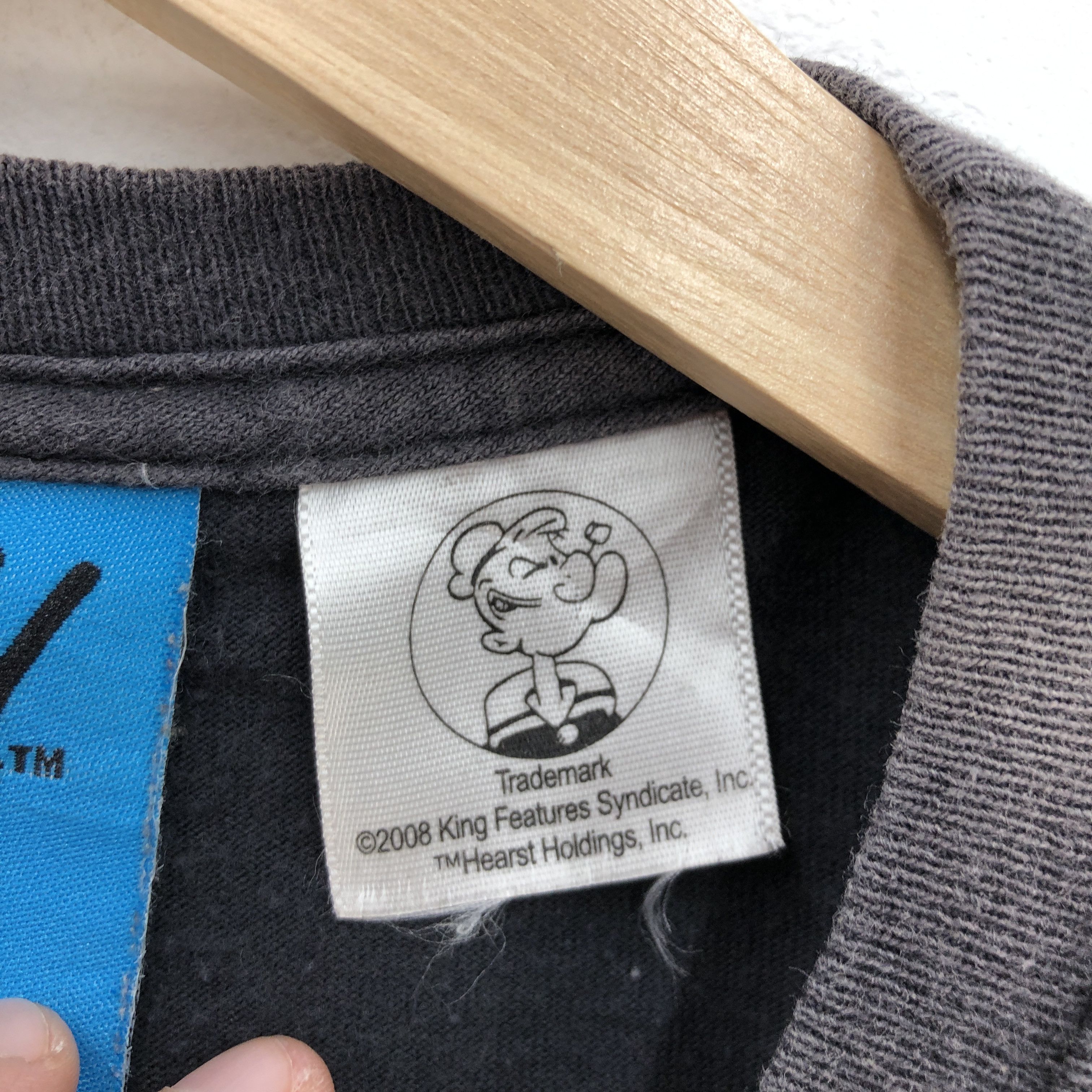 Cartoon Network Vintage Popeye T Shirt Parody Japanese Cartoon Movie Tees Size US L / EU 52-54 / 3 - 4 Thumbnail