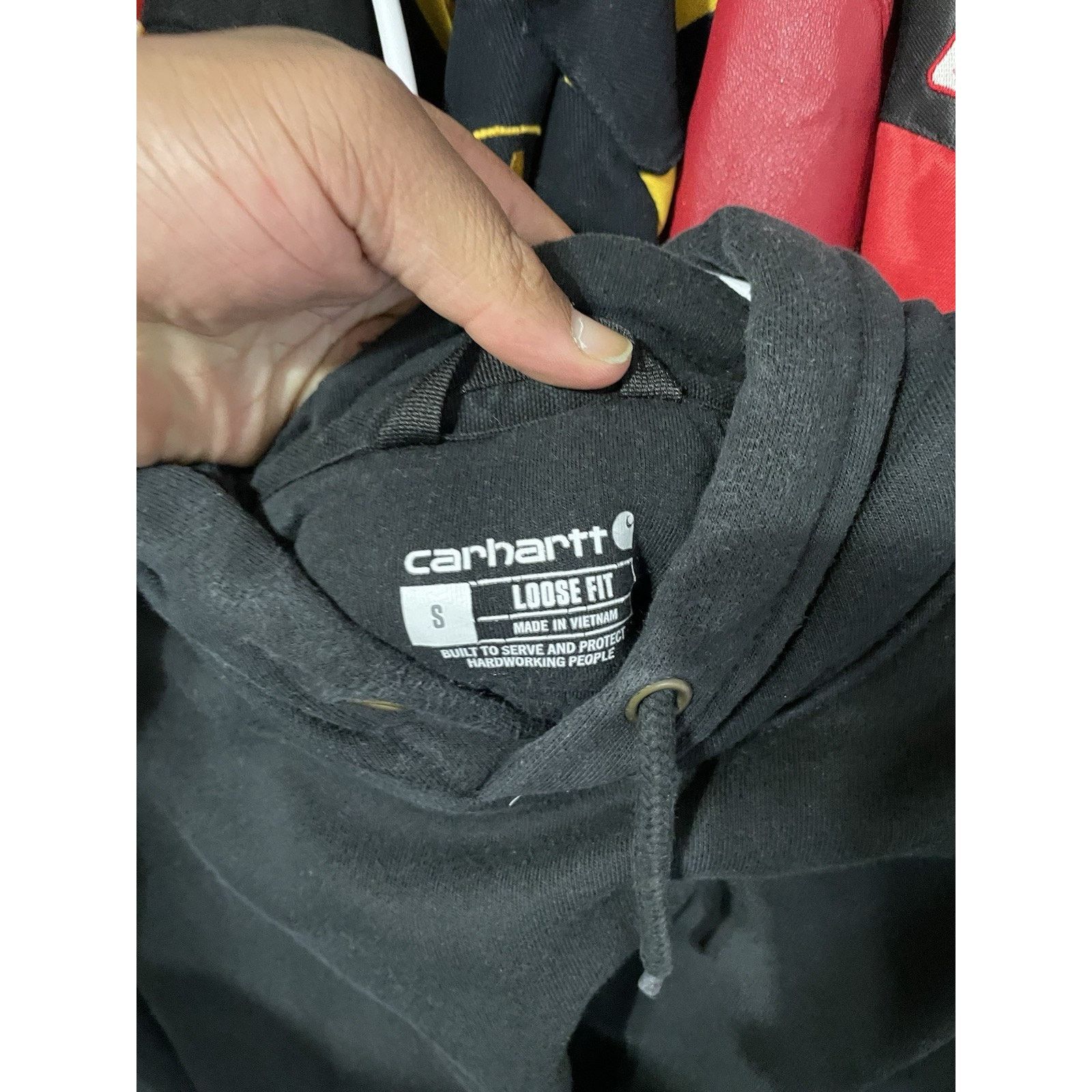 Carhartt Size S- Carhartt Hoodie Sweatshirt Black Logo Pullover Mens Size US S / EU 44-46 / 1 - 3 Thumbnail