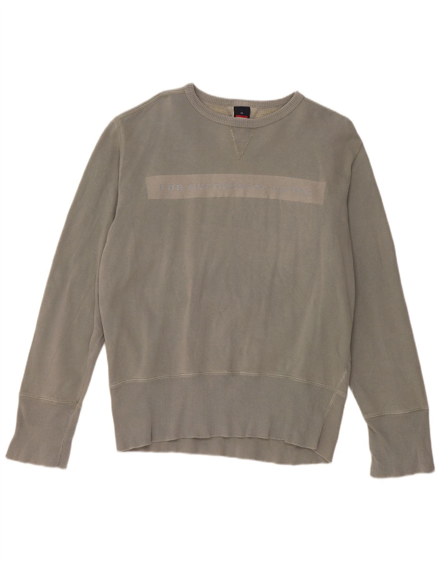 Diesel Mens Graphic Sweatshirt Jumper XL Grey Size US XL / EU 56 / 4 - 1 Thumbnail